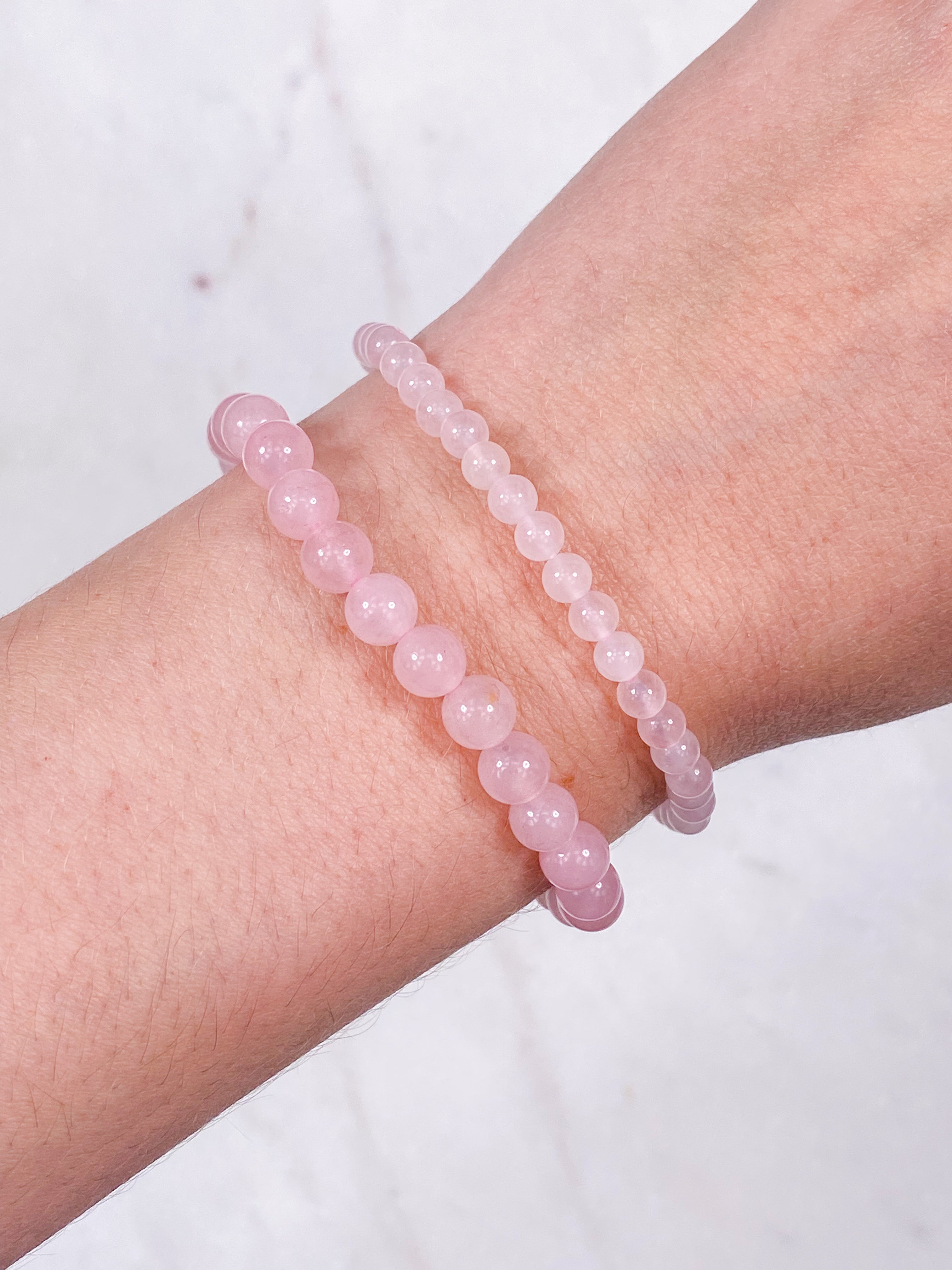 Rosakvarts armband