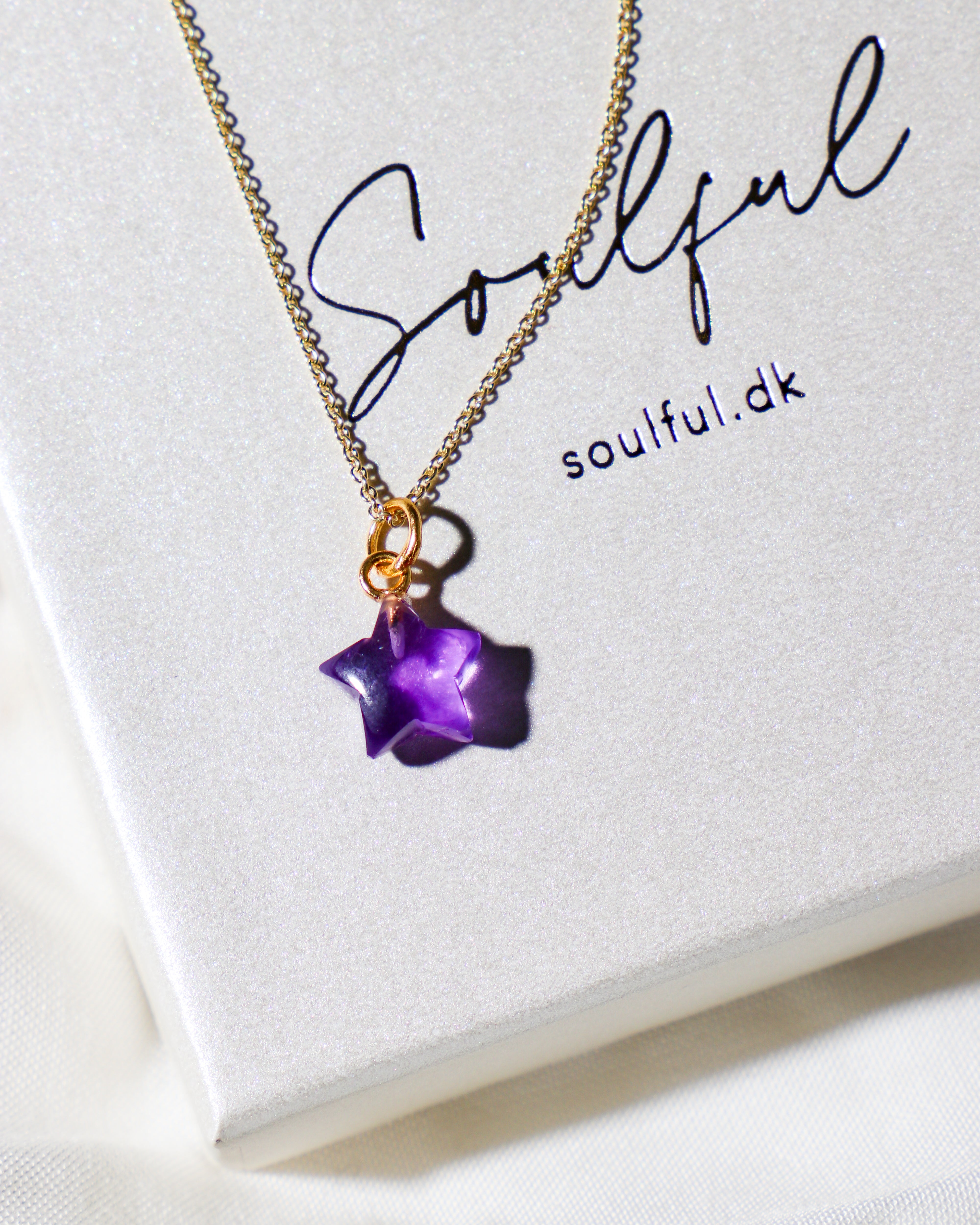 Ametyst MINI Stjerne Halskæde