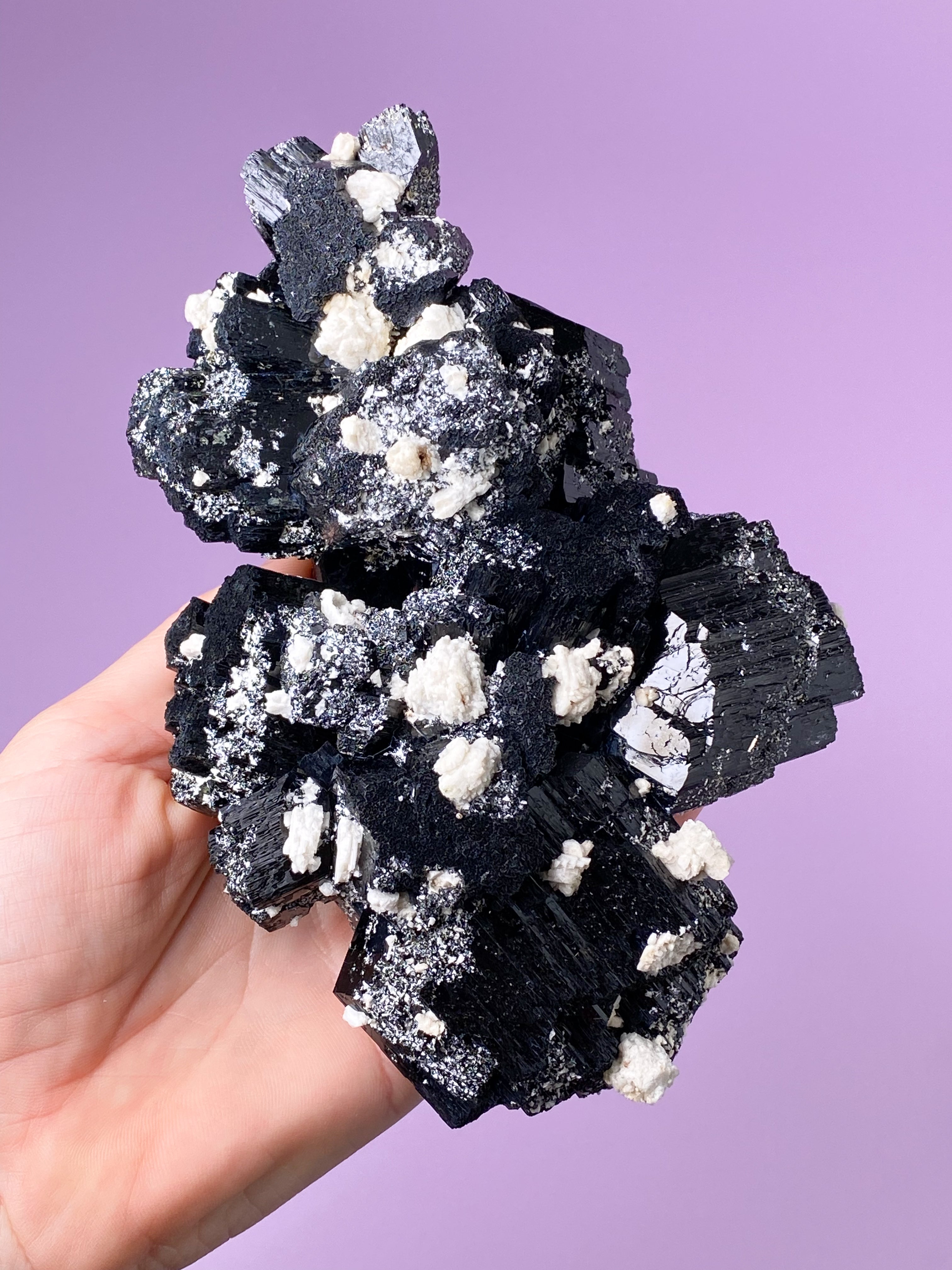 Sort Turmalin Klynge (Nr. 2)