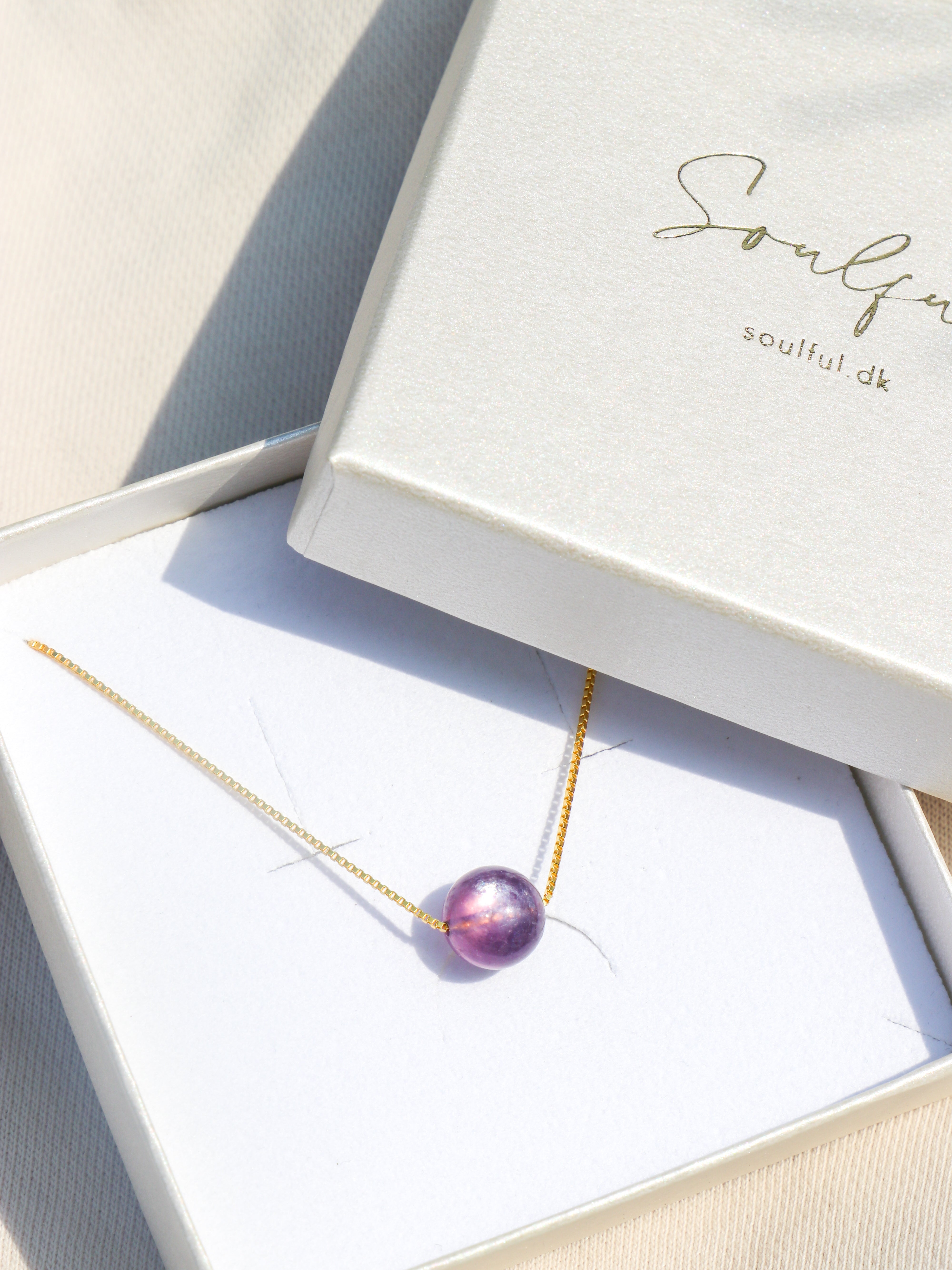 Balancing - Intention Gem Necklace (Gem Lepidolite)