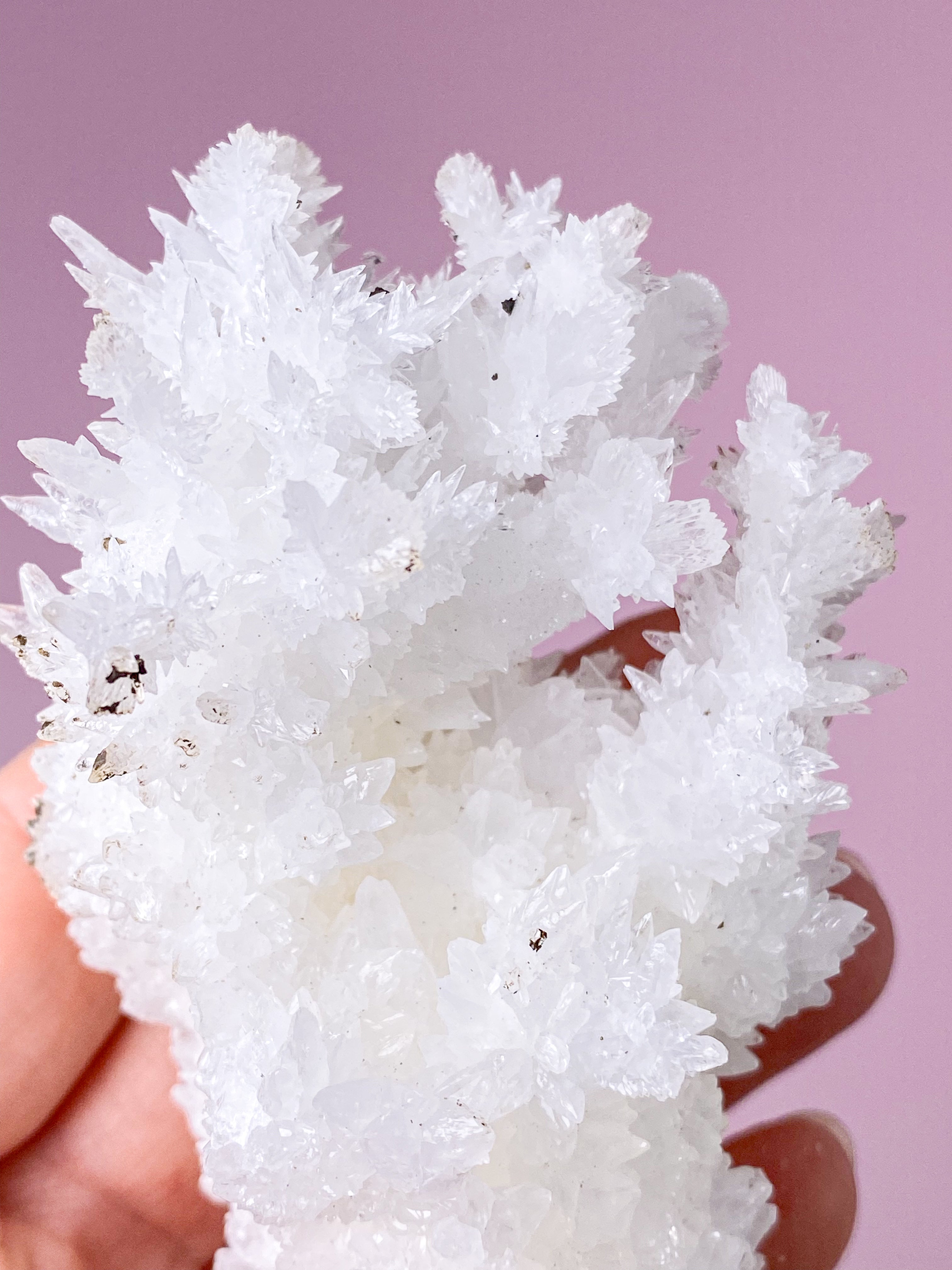 Hvid Aragonit Klynge (Nr. 12)