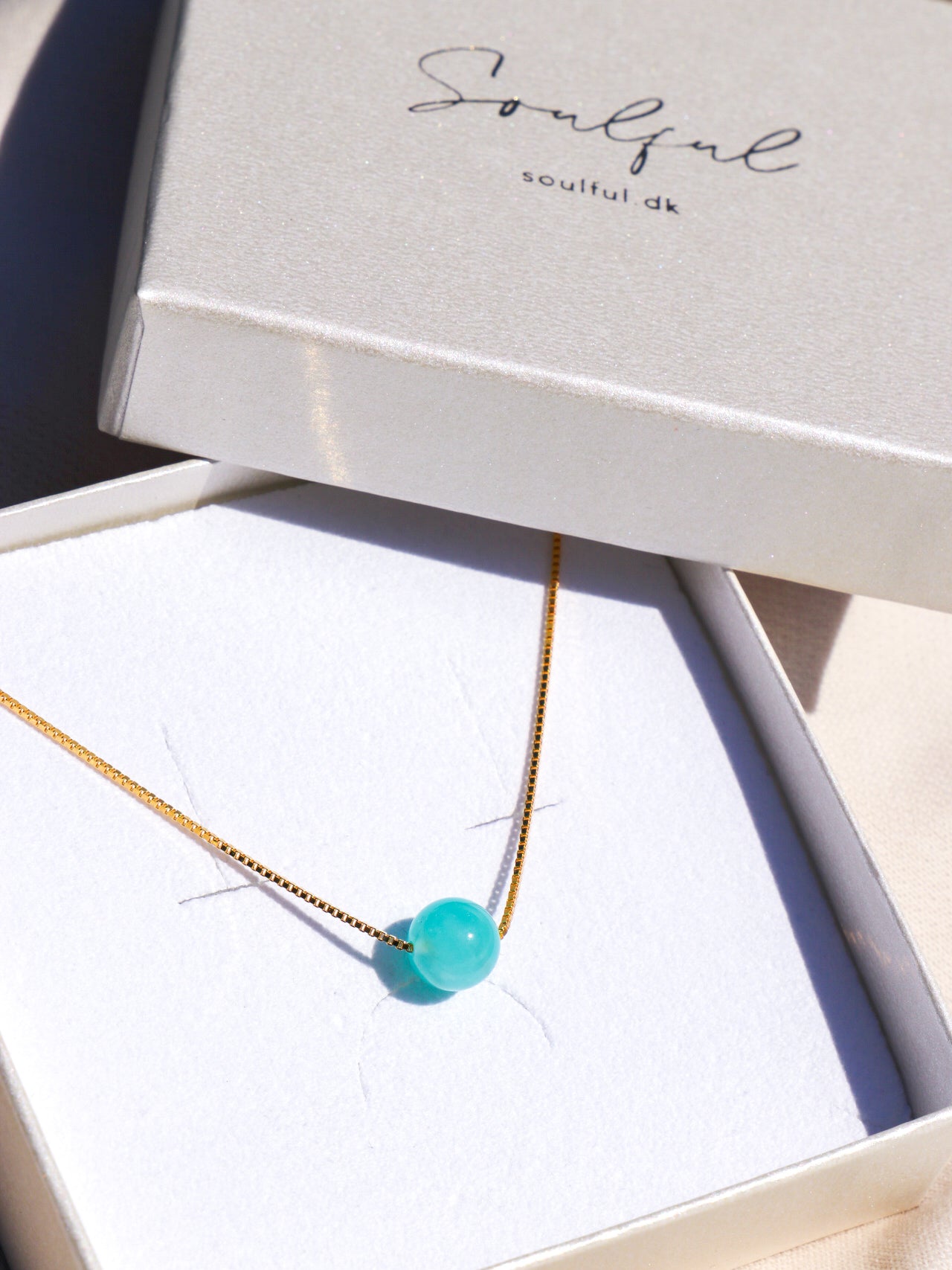 Venlighed - Intention Gem Halskæde (Amazonit)