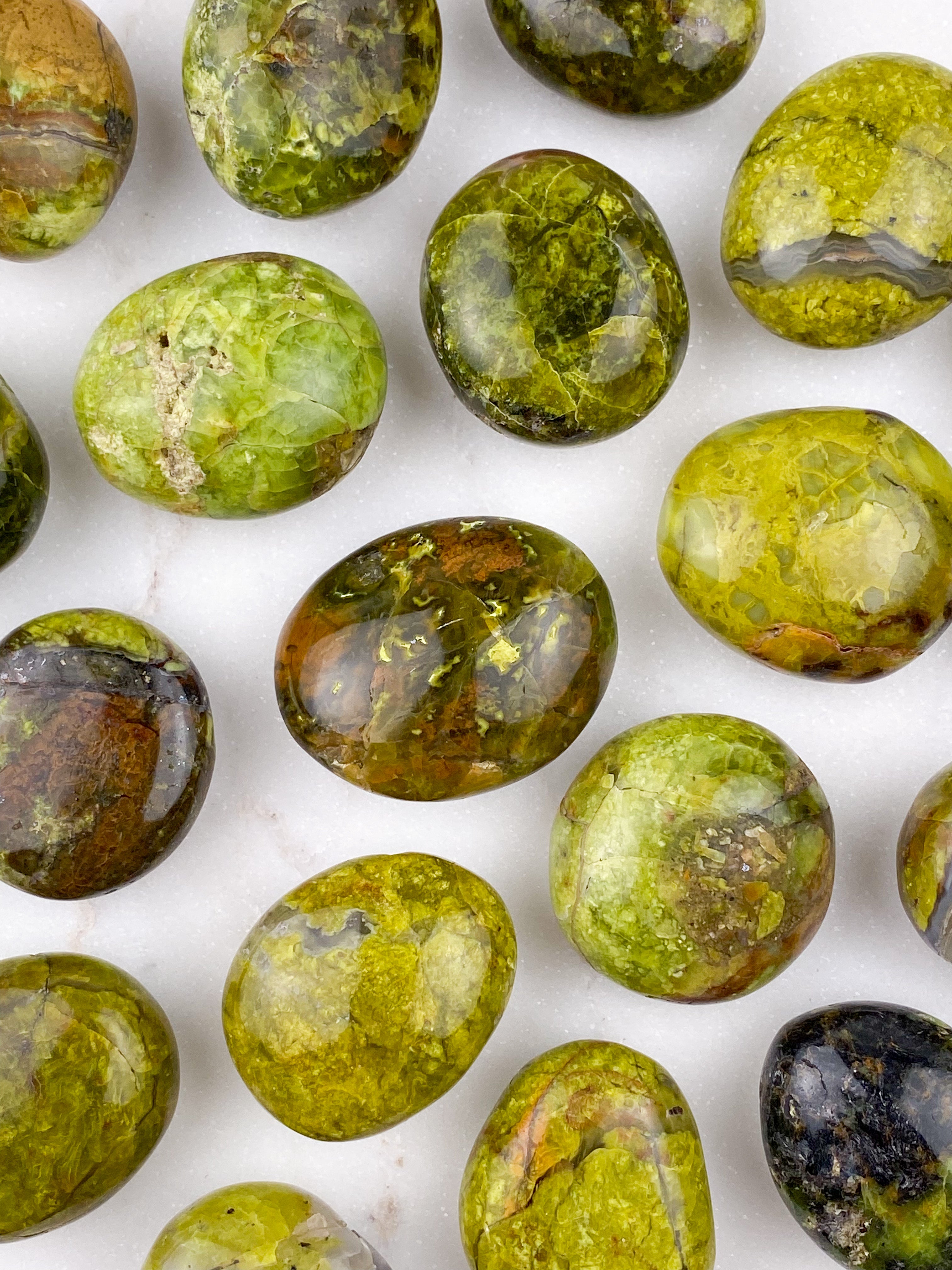 Grøn Opal Lommesten