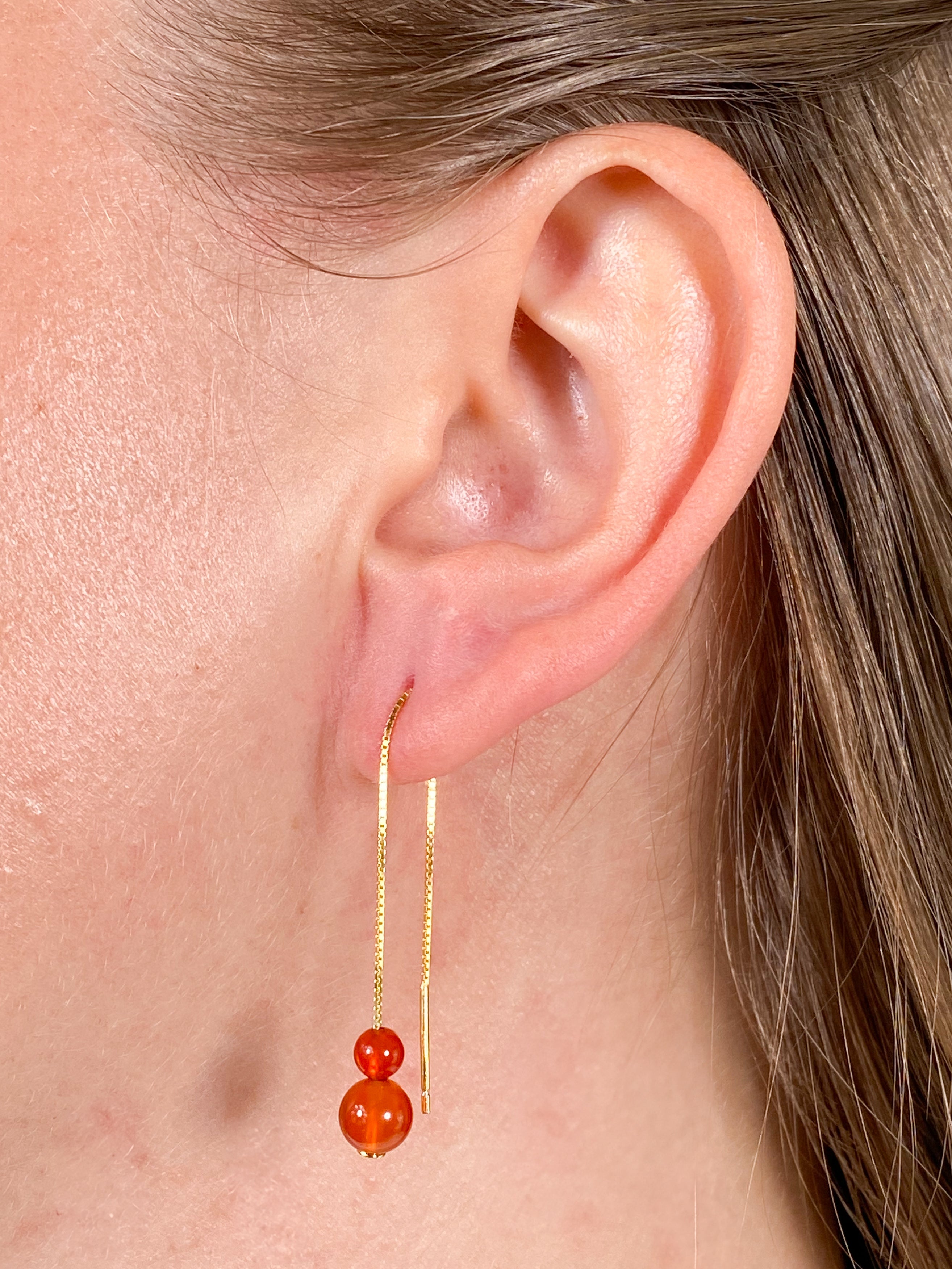 Motivation - Intention Gems Earring (Carnelian)