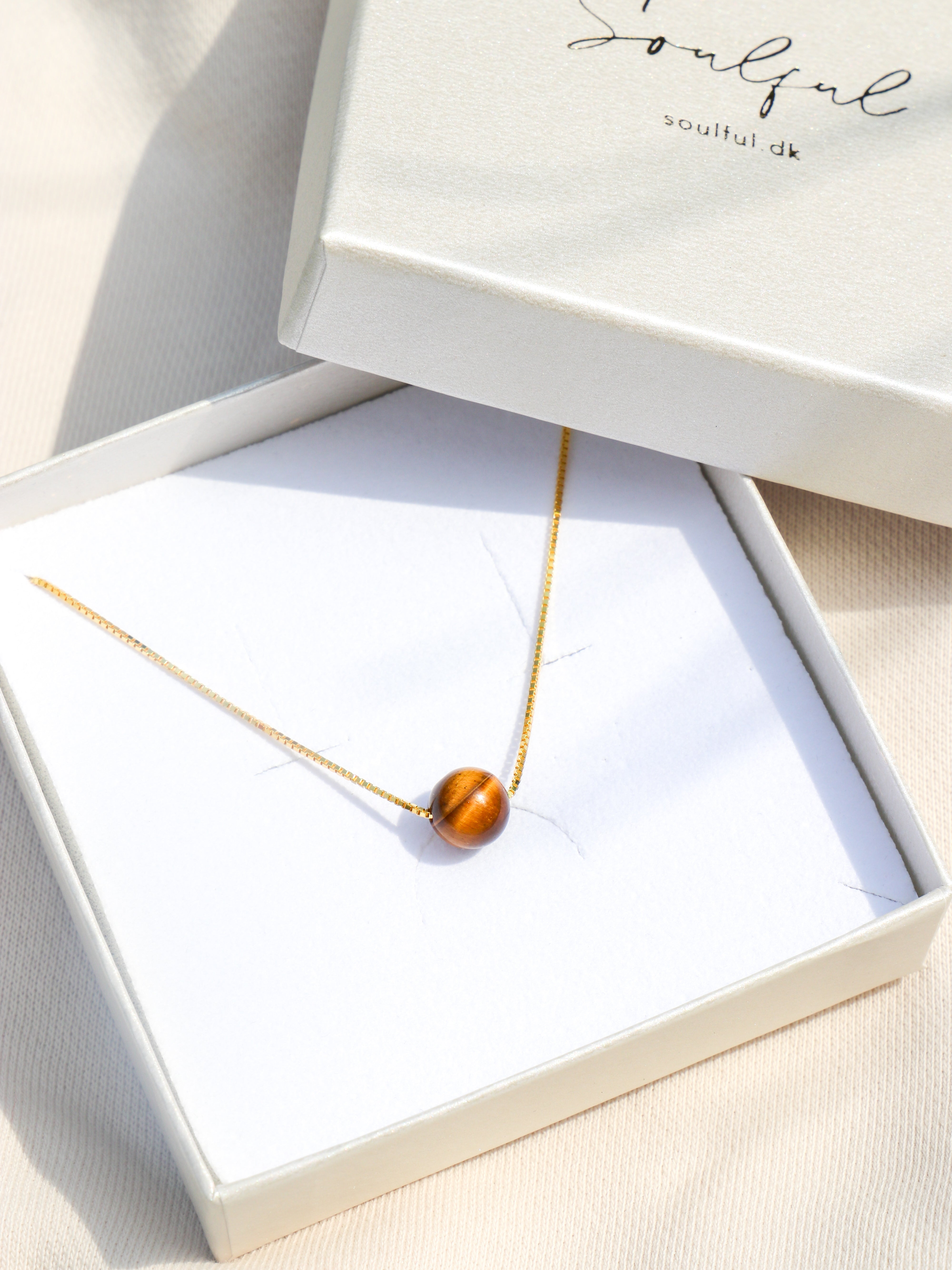 Koncentration - Intention Gem Halskæde (Tigerøje)