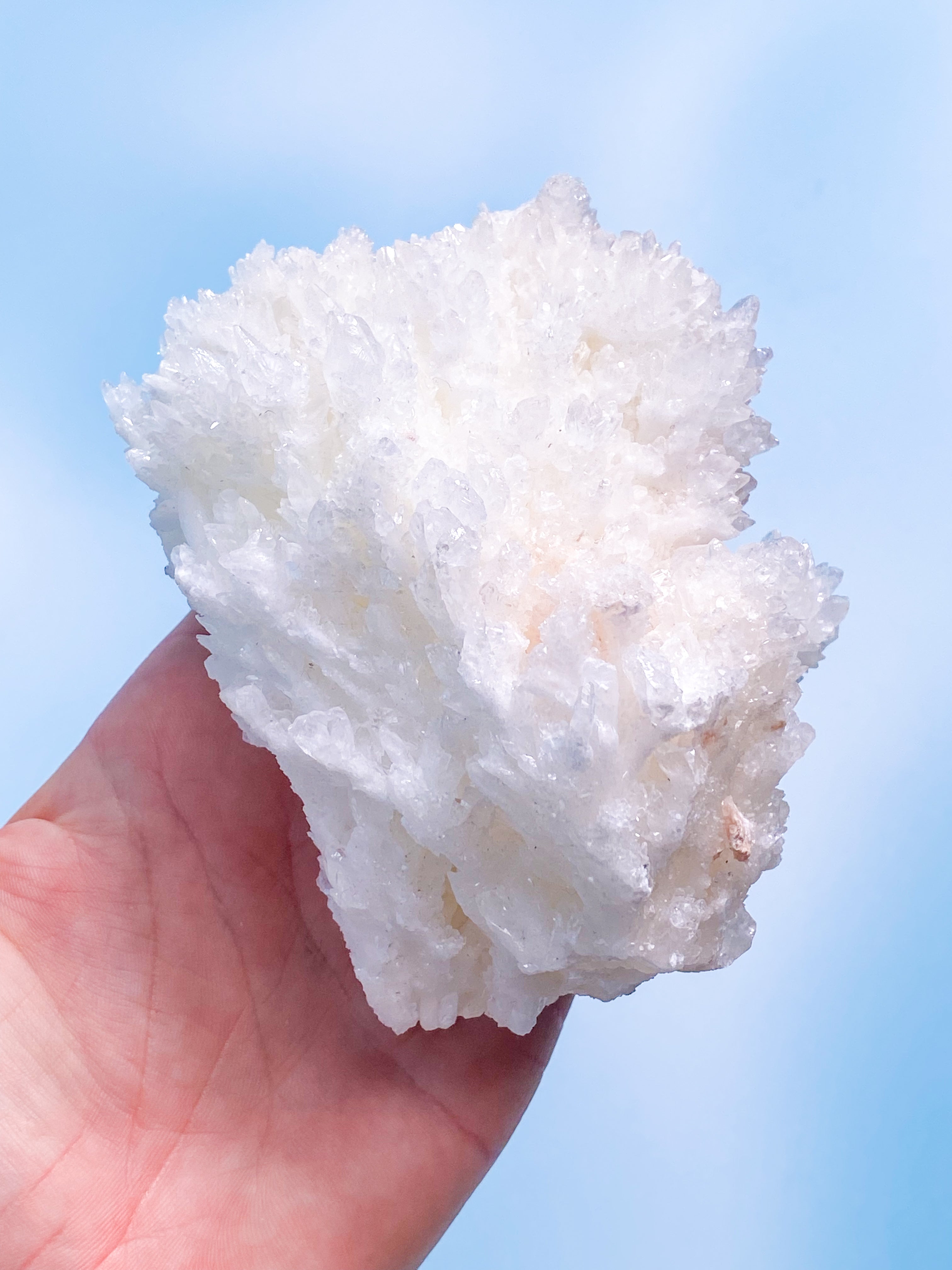 White Aragonite Cluster (No. 14)