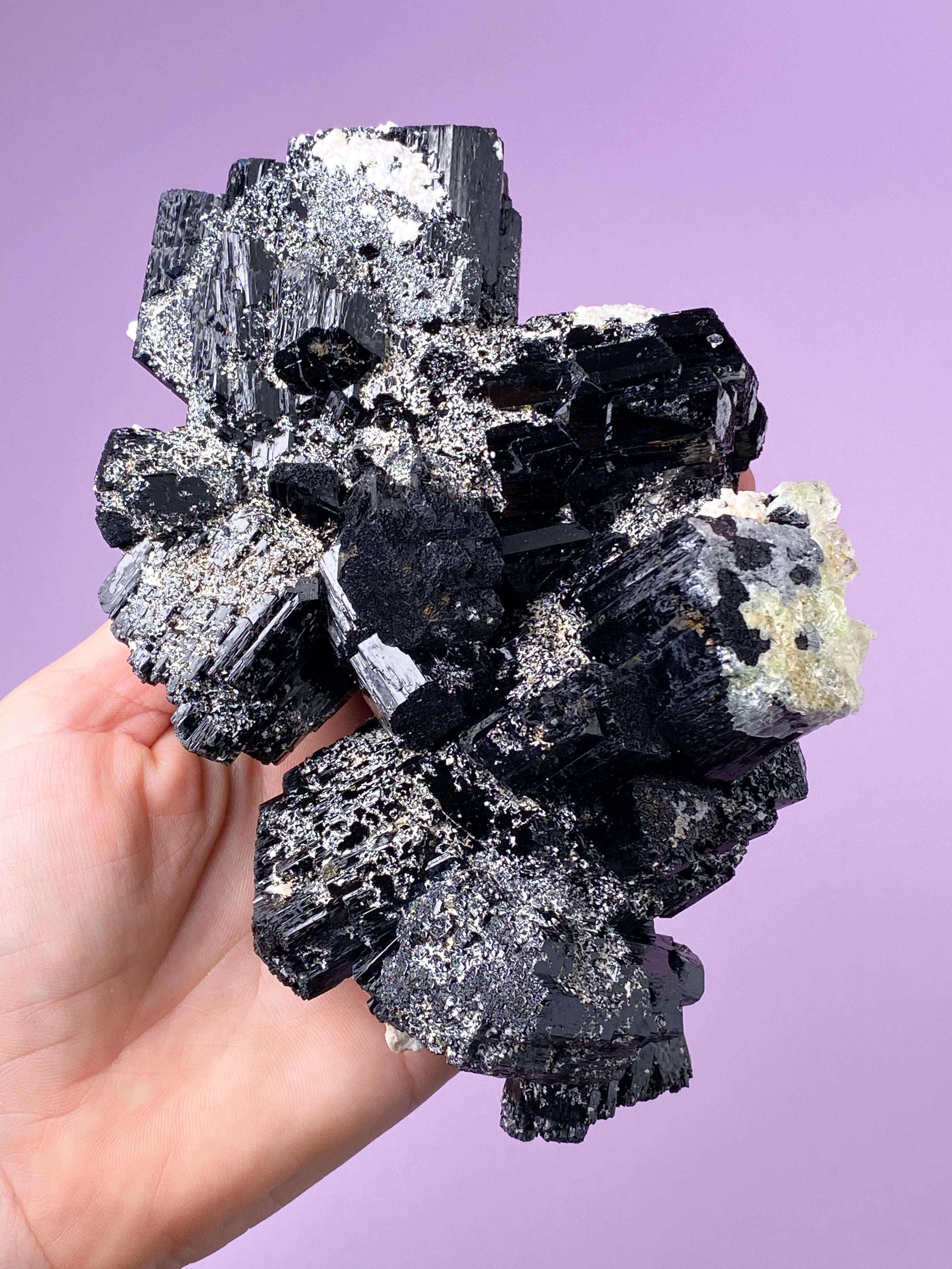 Sort Turmalin Klynge (Nr. 2)