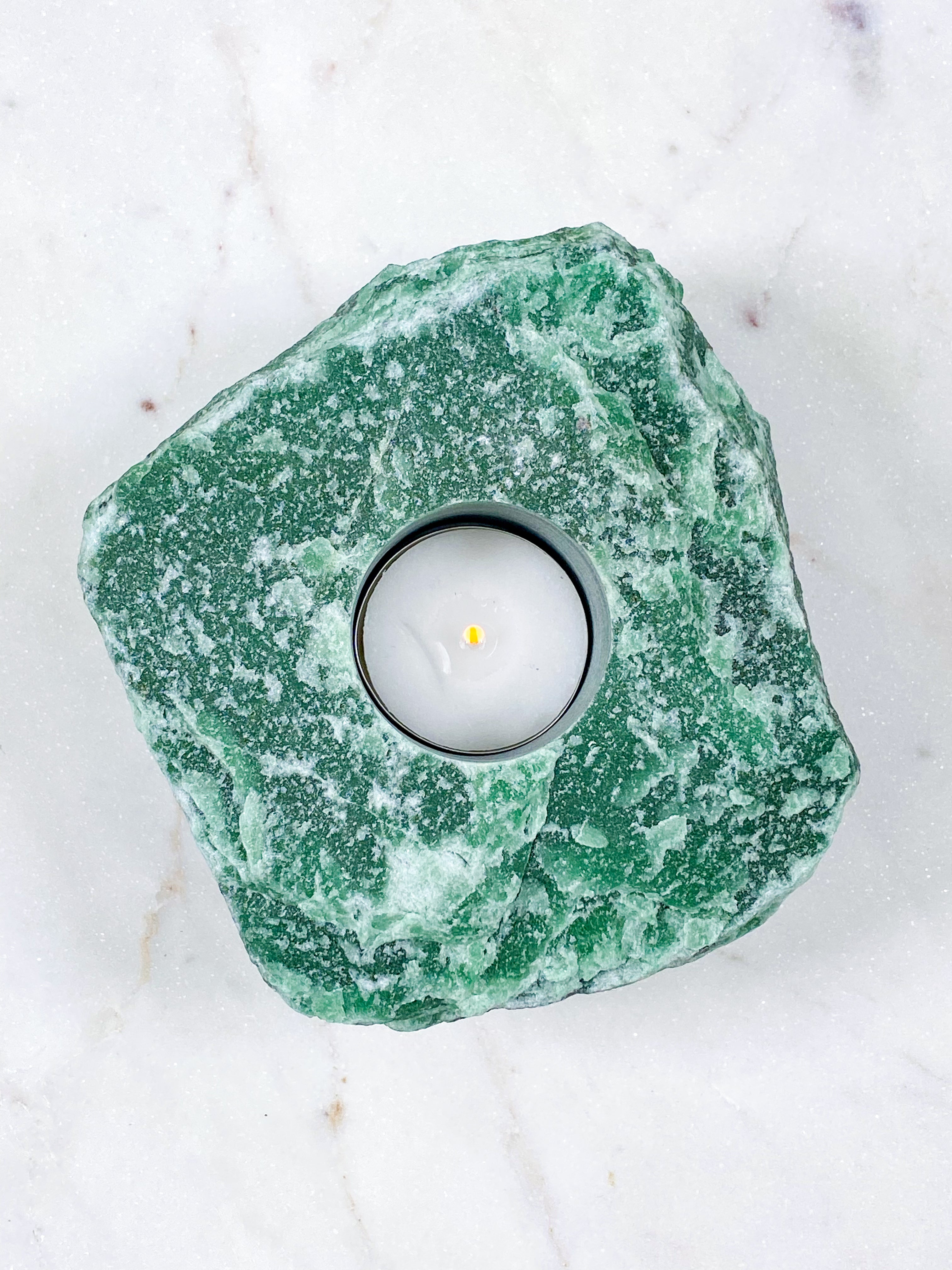 Green Aventurine Fireface Holder