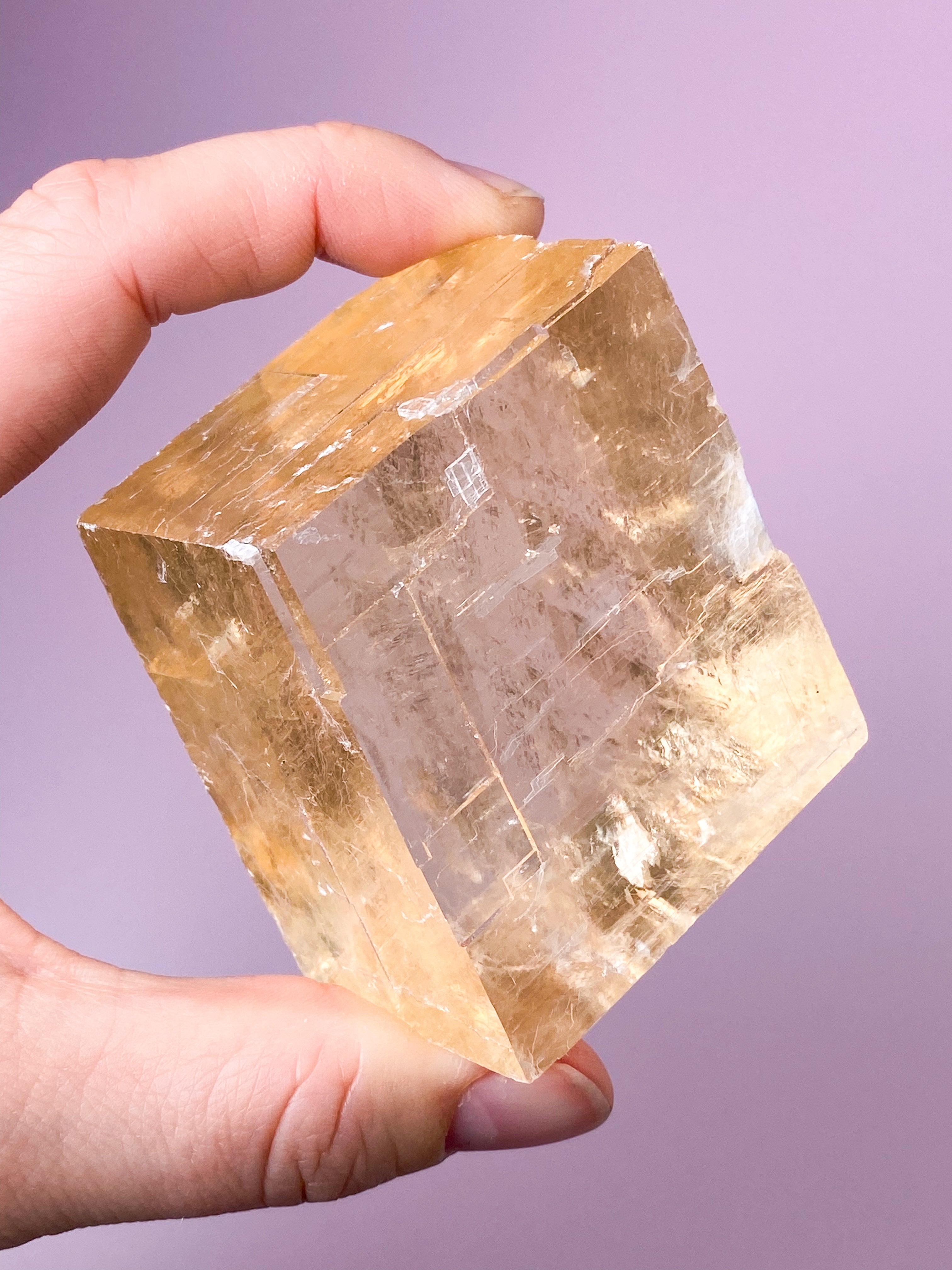 Optisk Honning Calcit (Nr. 8)