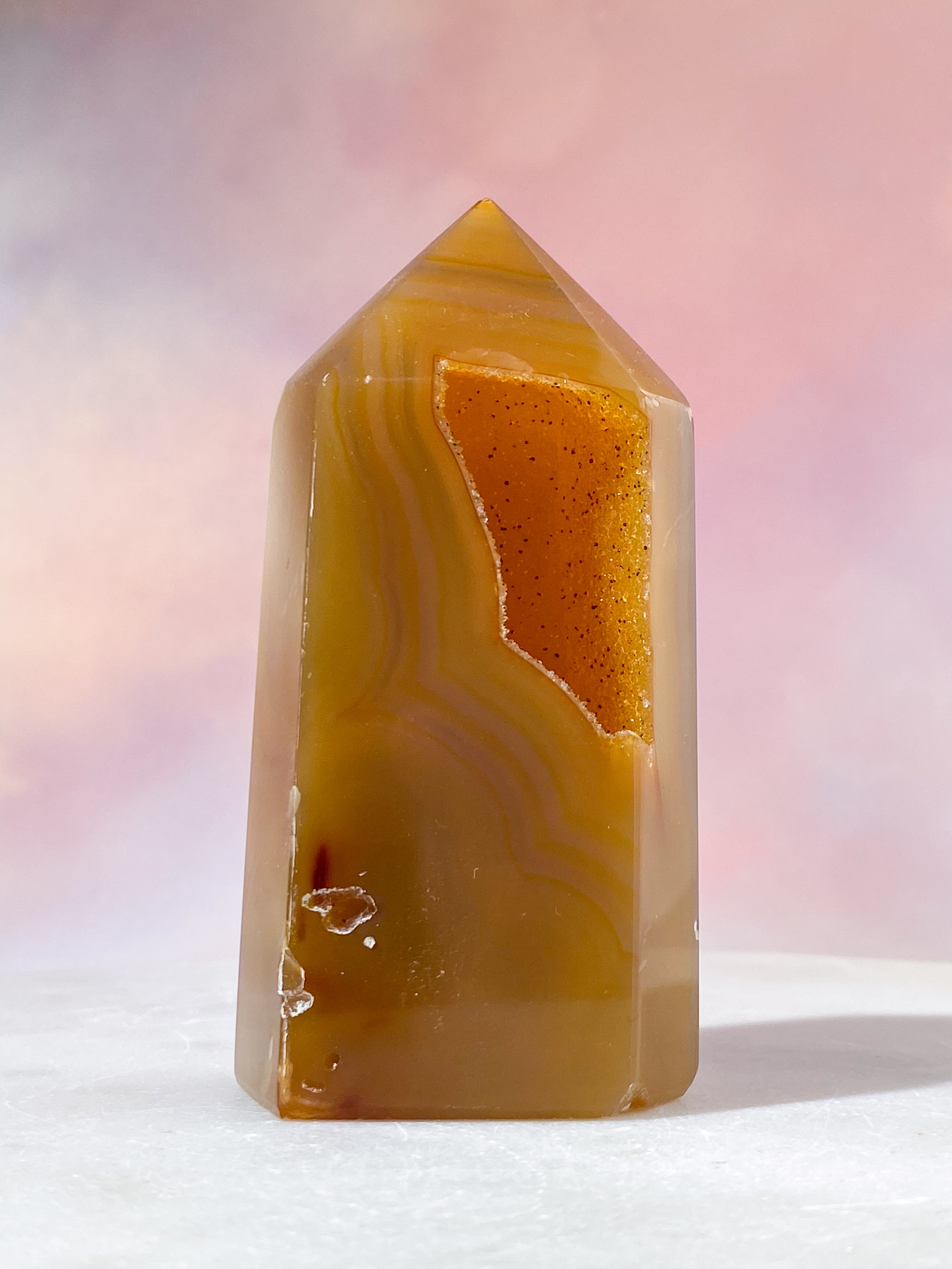 Druzy Agat Tårn (Nr. 29)