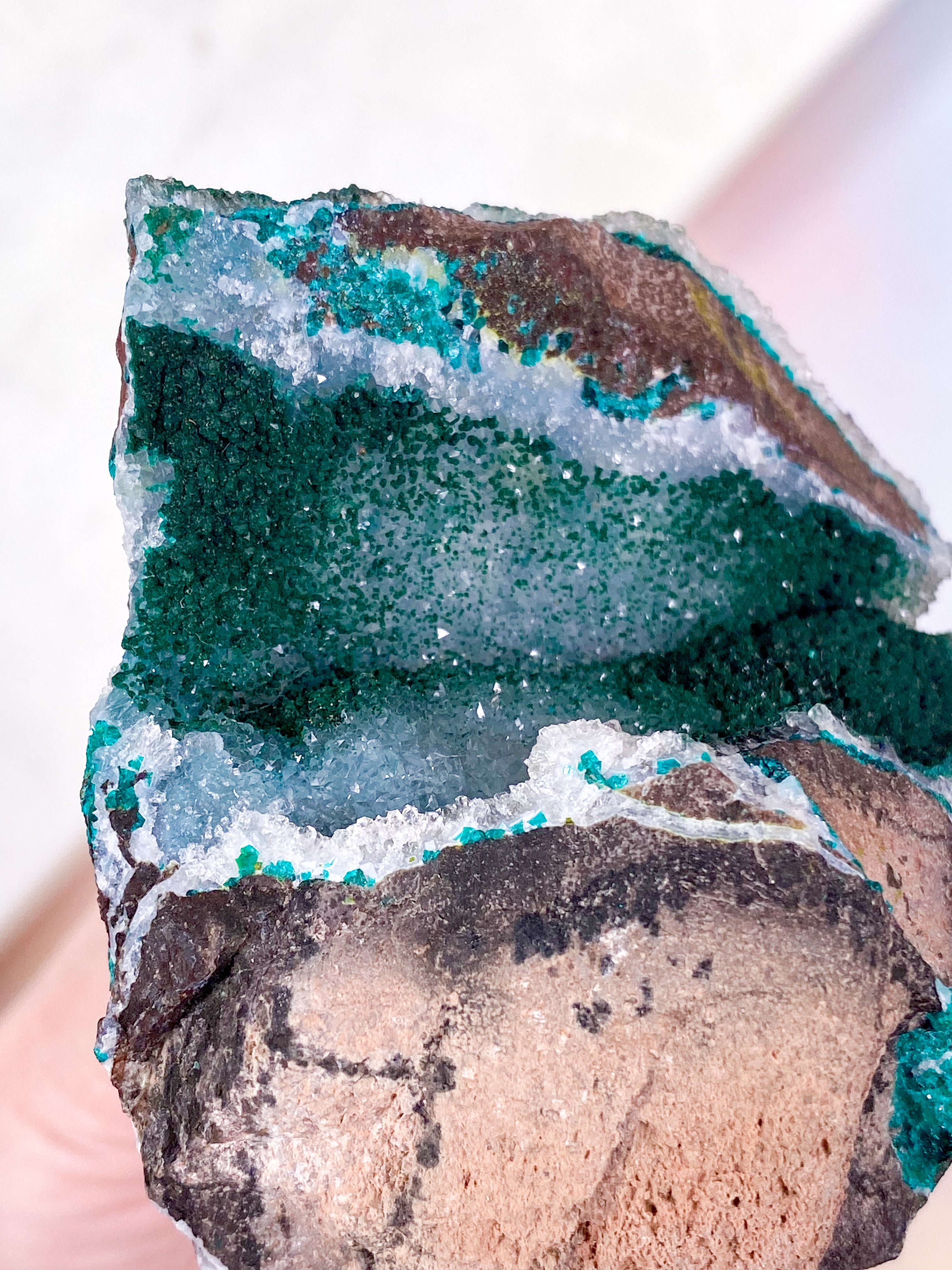 Druzy Dioptase (Nr. 1)