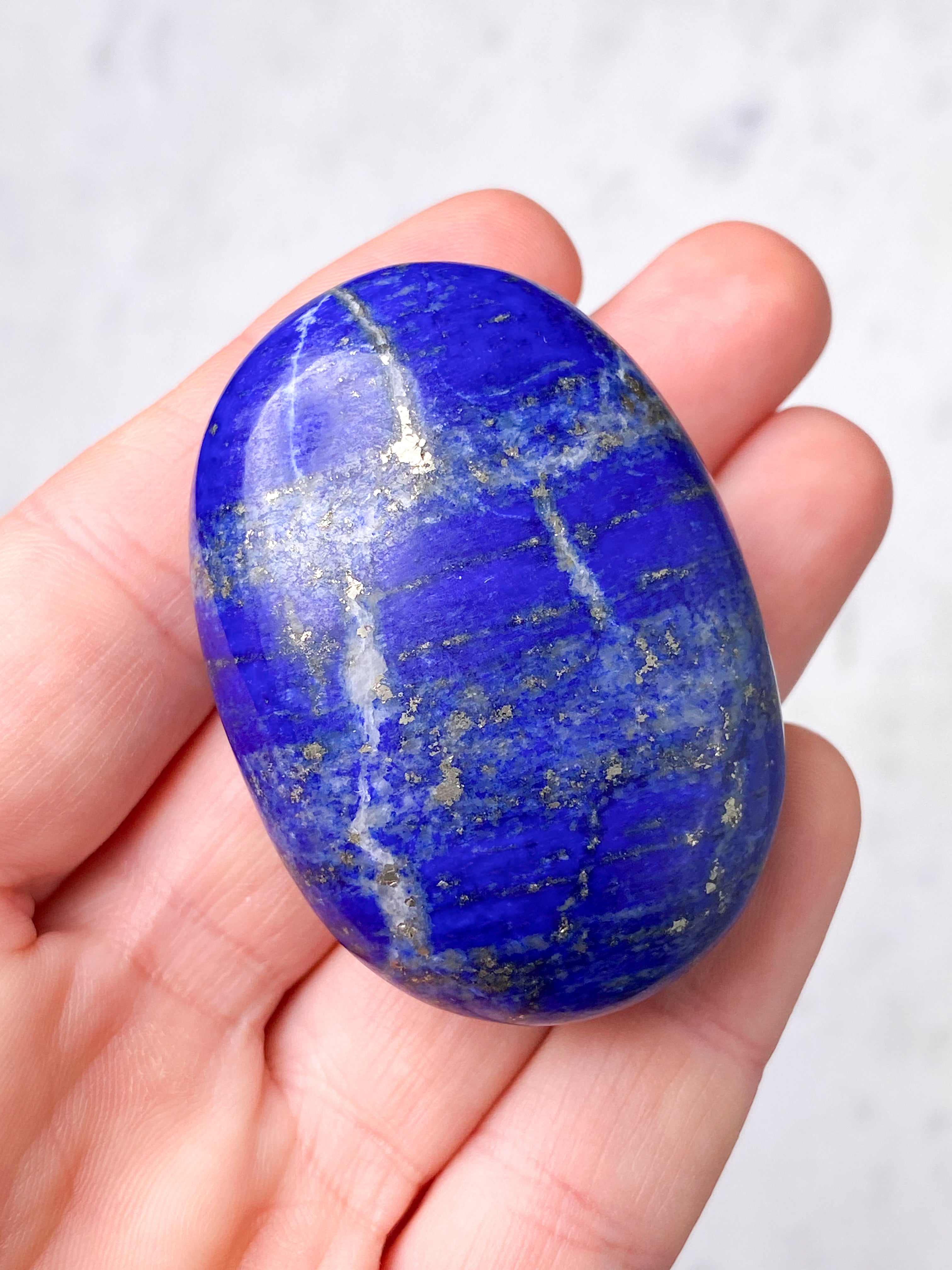 Lapis Lazuli Palmstone (Nr. 9)