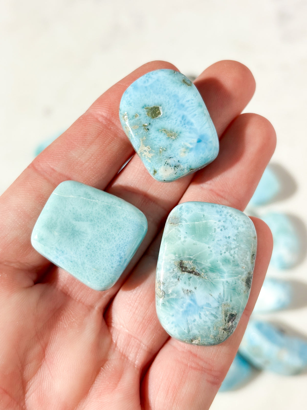 Larimar Tumbled Stone