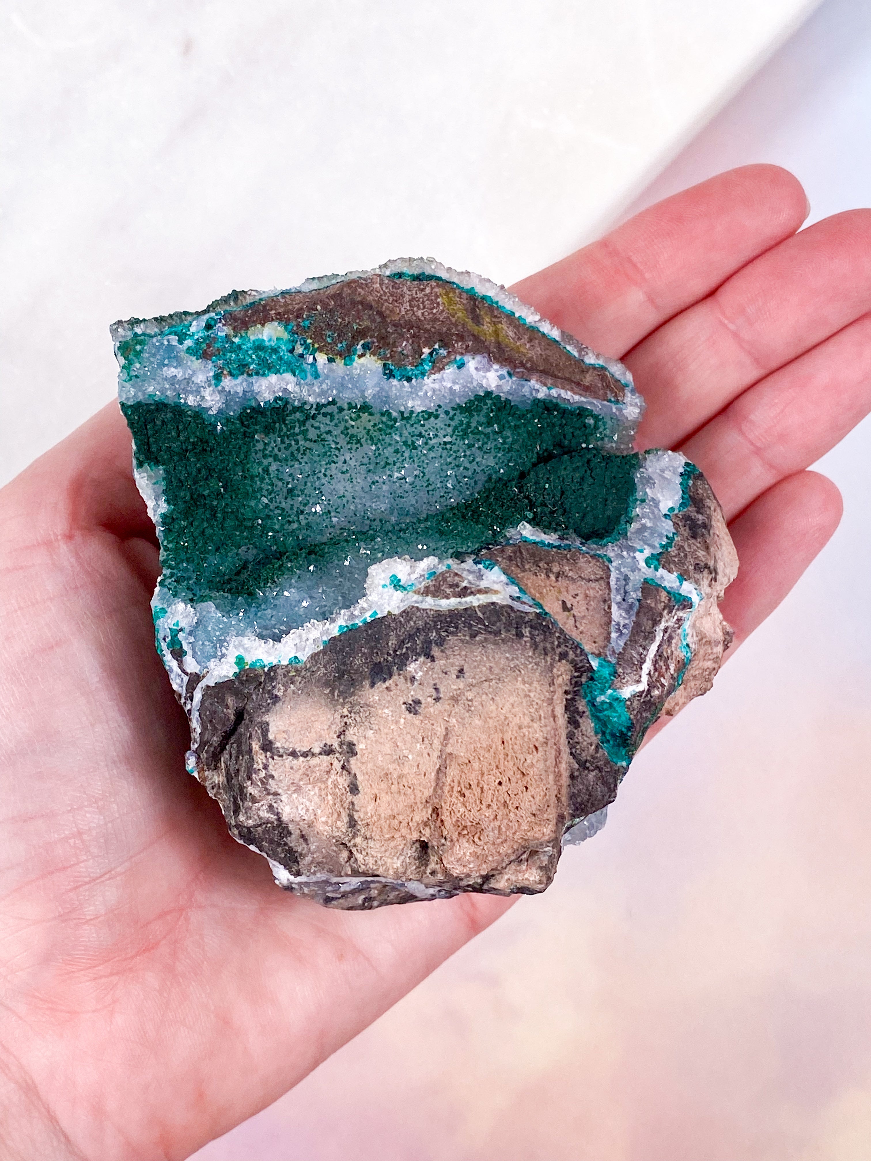 Druzy Dioptase (Nr. 1)