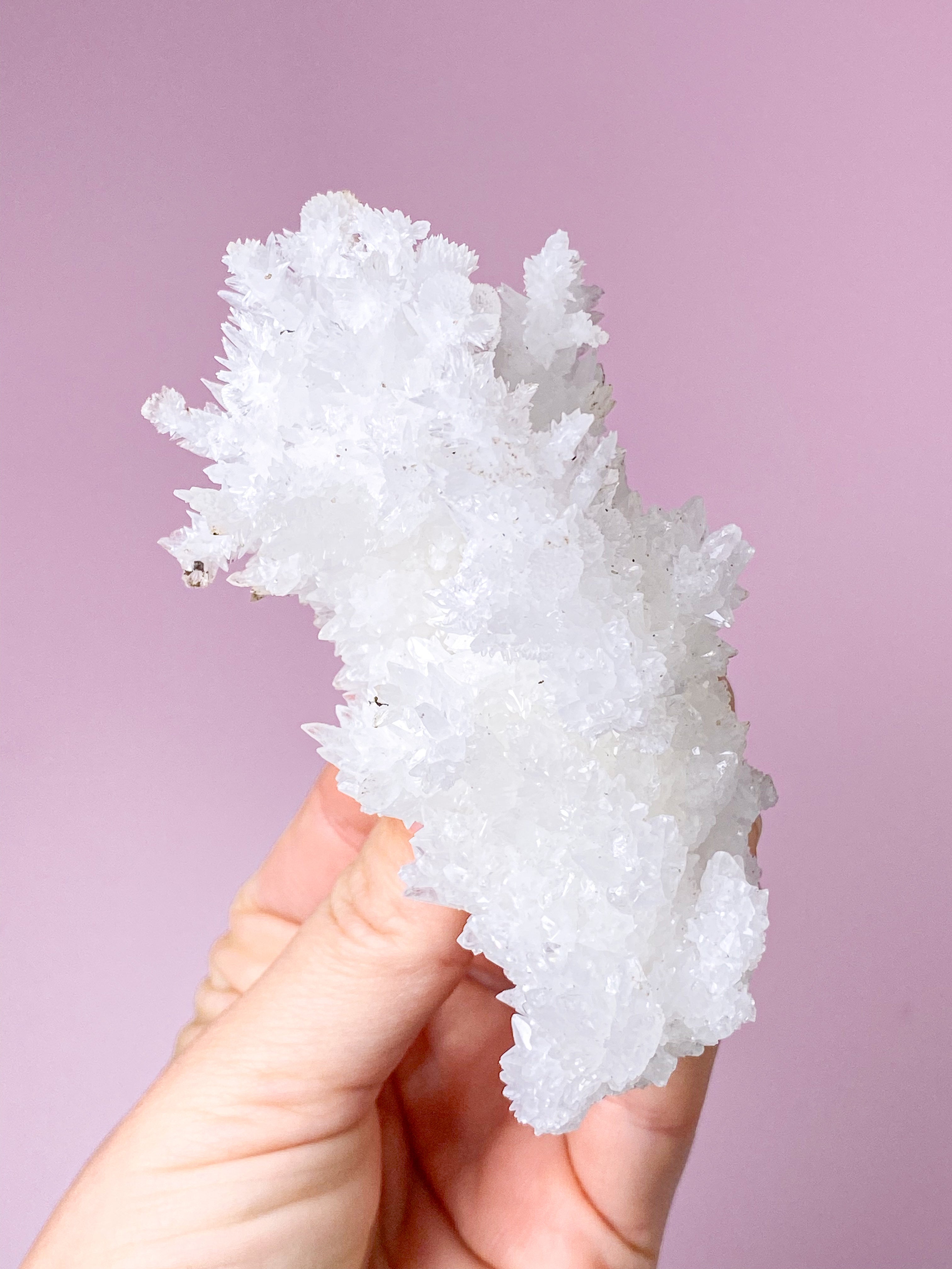 Hvid Aragonit Klynge (Nr. 12)