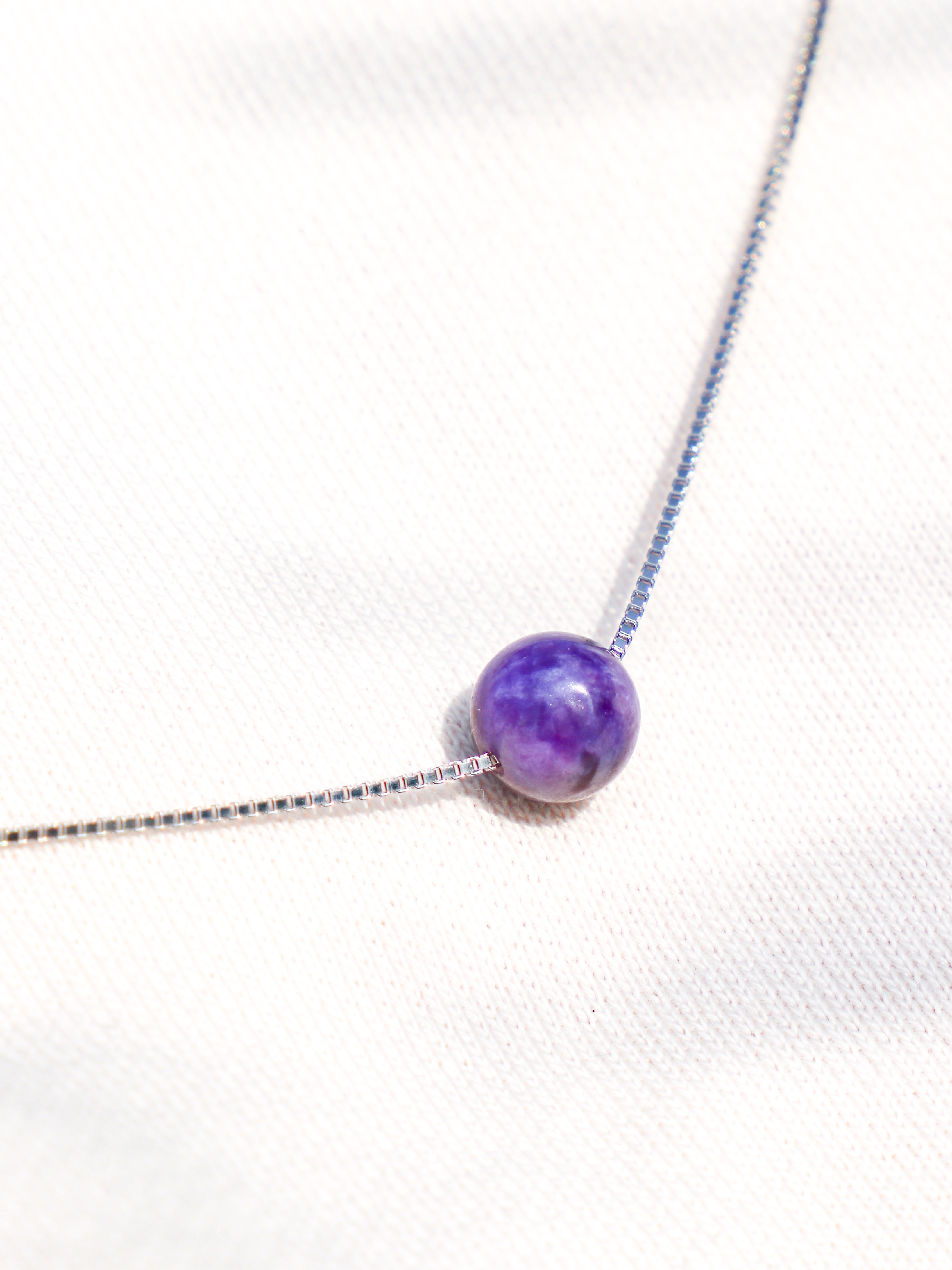 Intuition - Intention Gem Necklace (Charoit)
