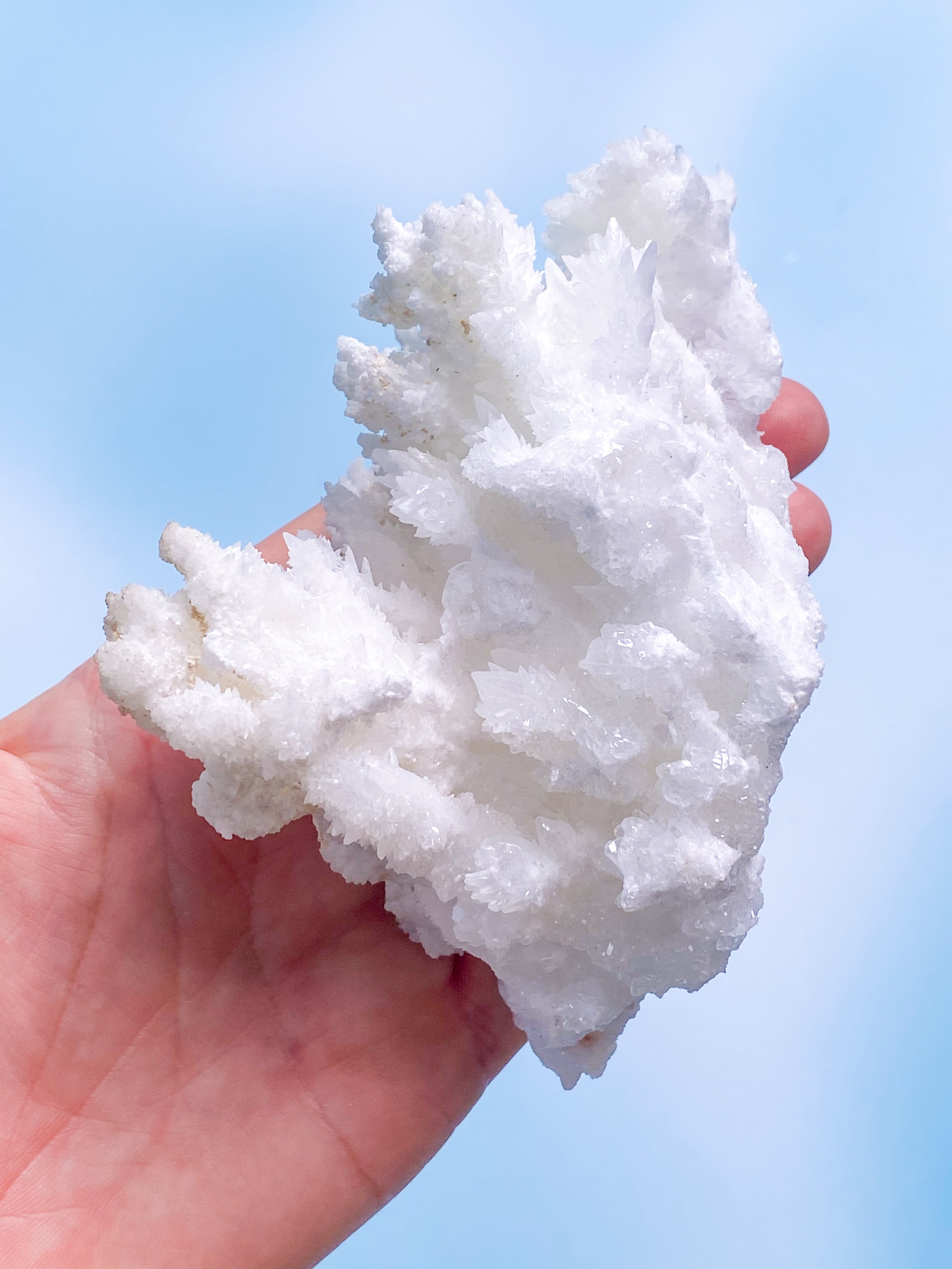 White Aragonite Cluster (No. 16)