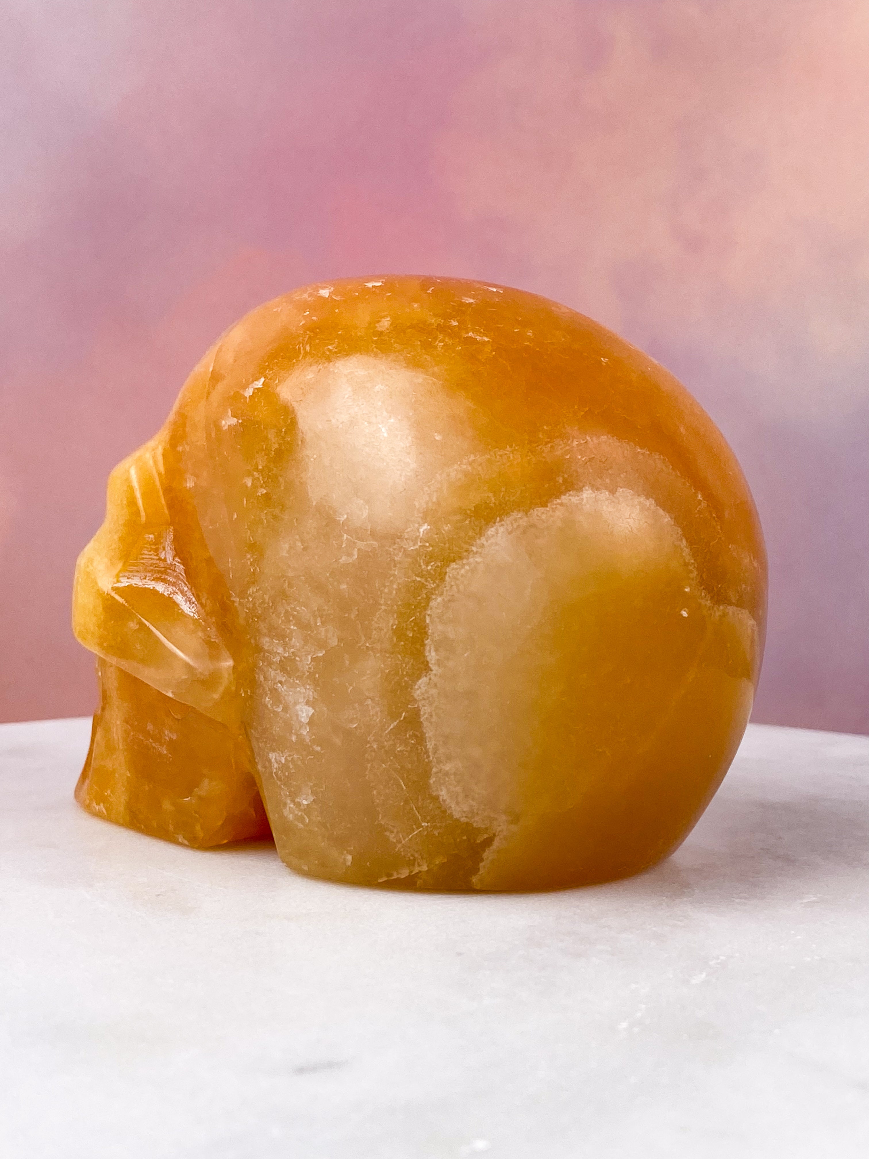 Orange Calcit Kranie (Nr. 2)