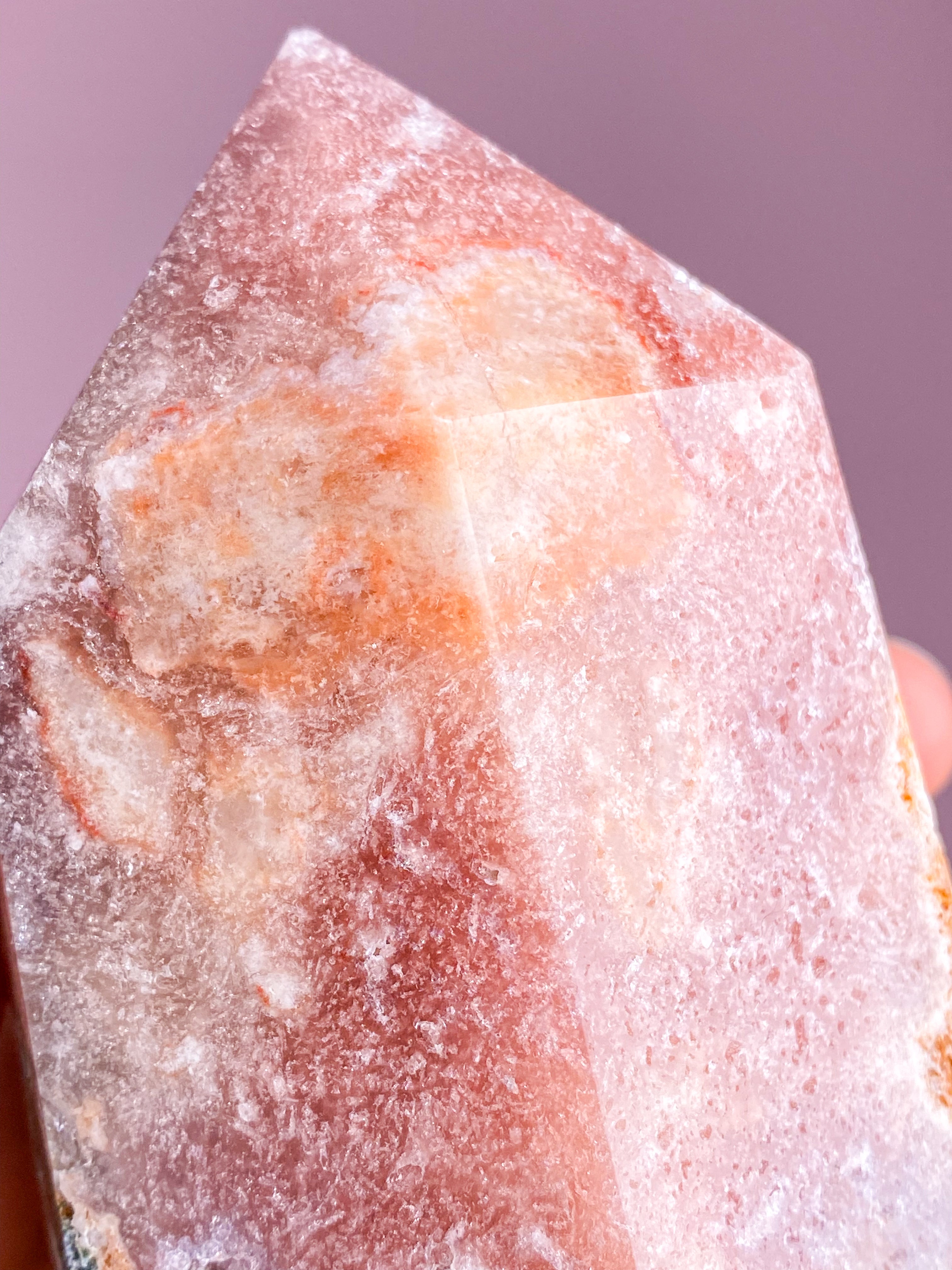Druzy Pink Ametyst Tårn (Nr. 1)
