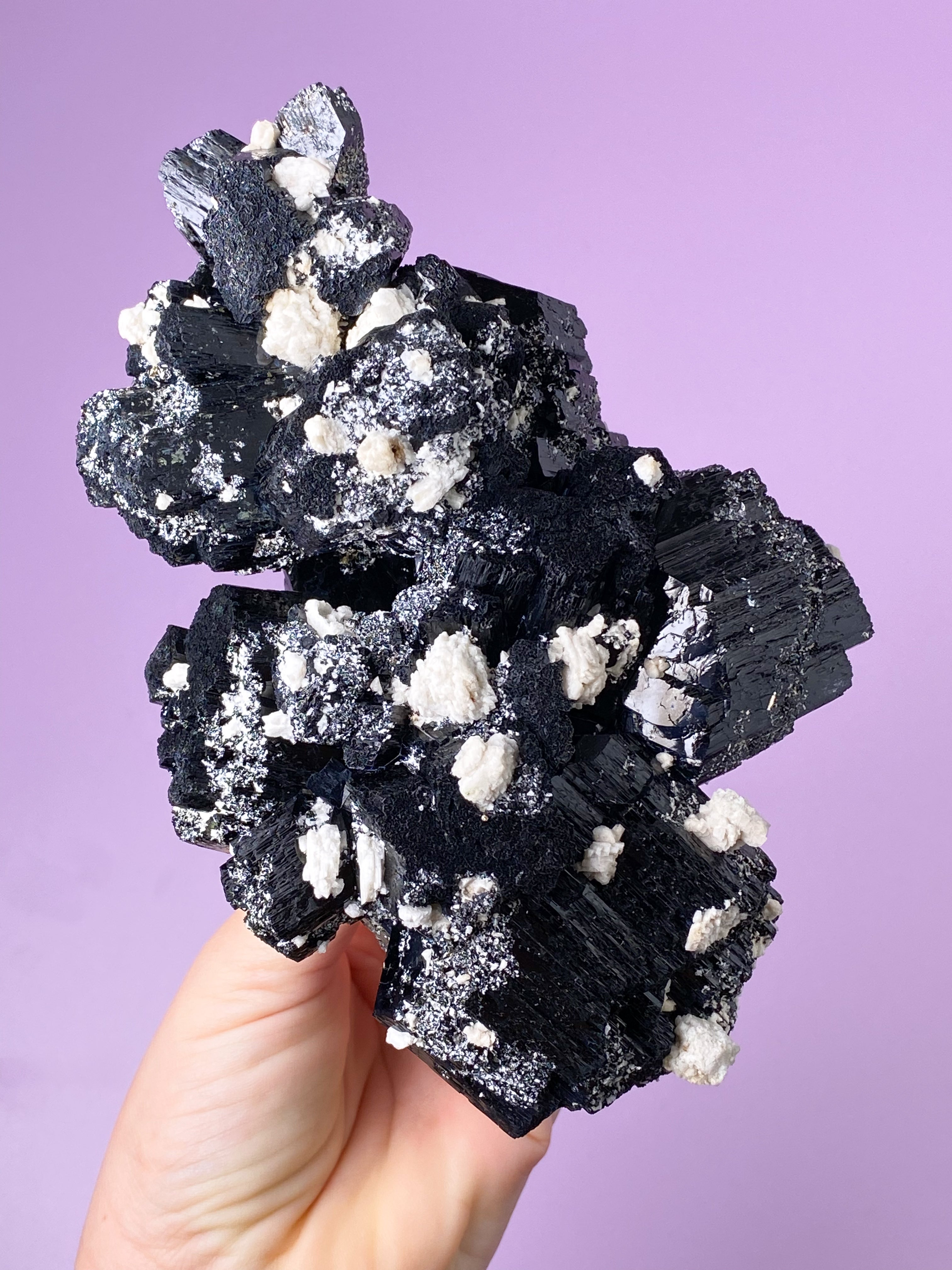 Sort Turmalin Klynge (Nr. 2)