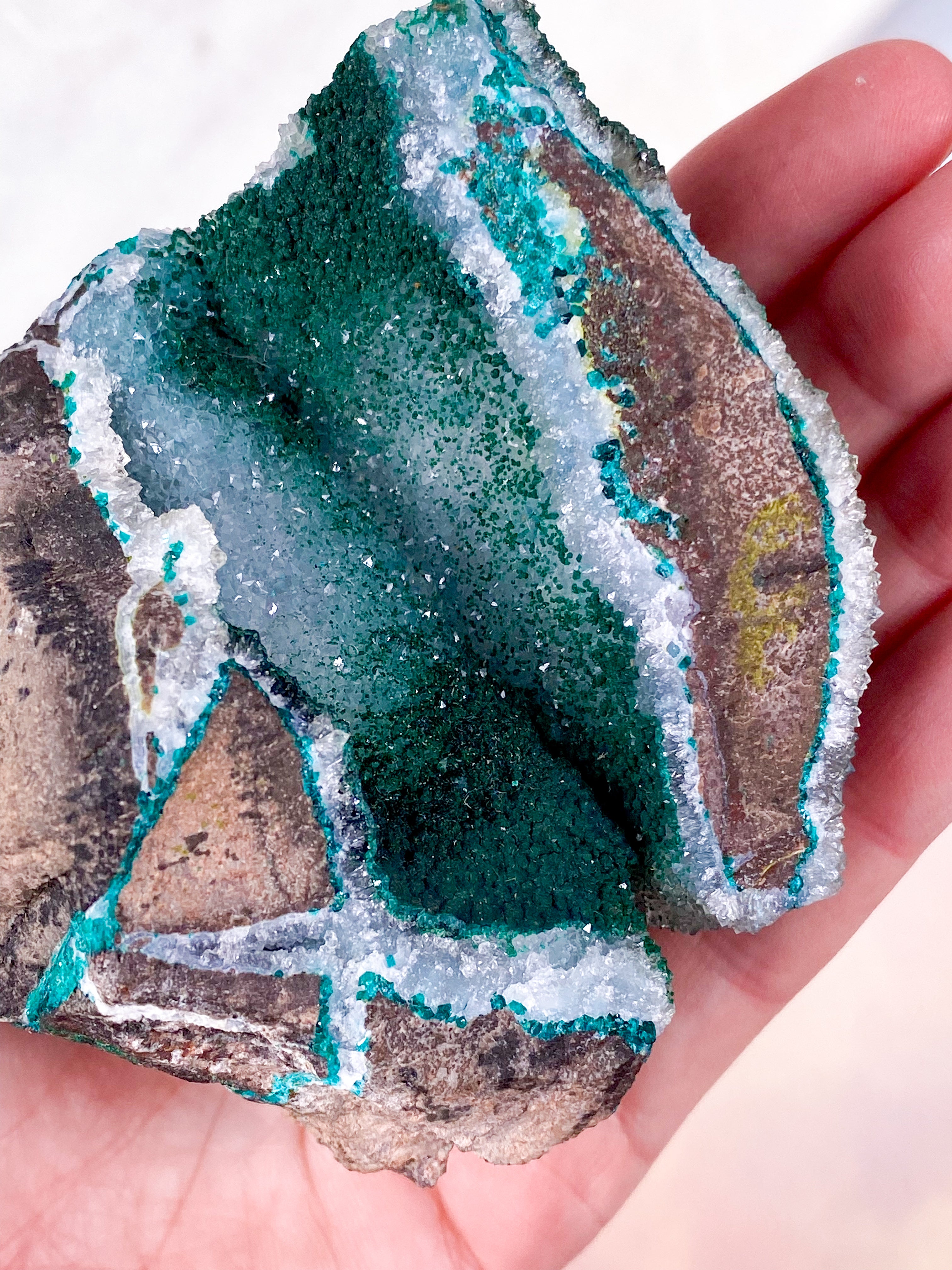 Druzy Dioptase (Nr. 1)