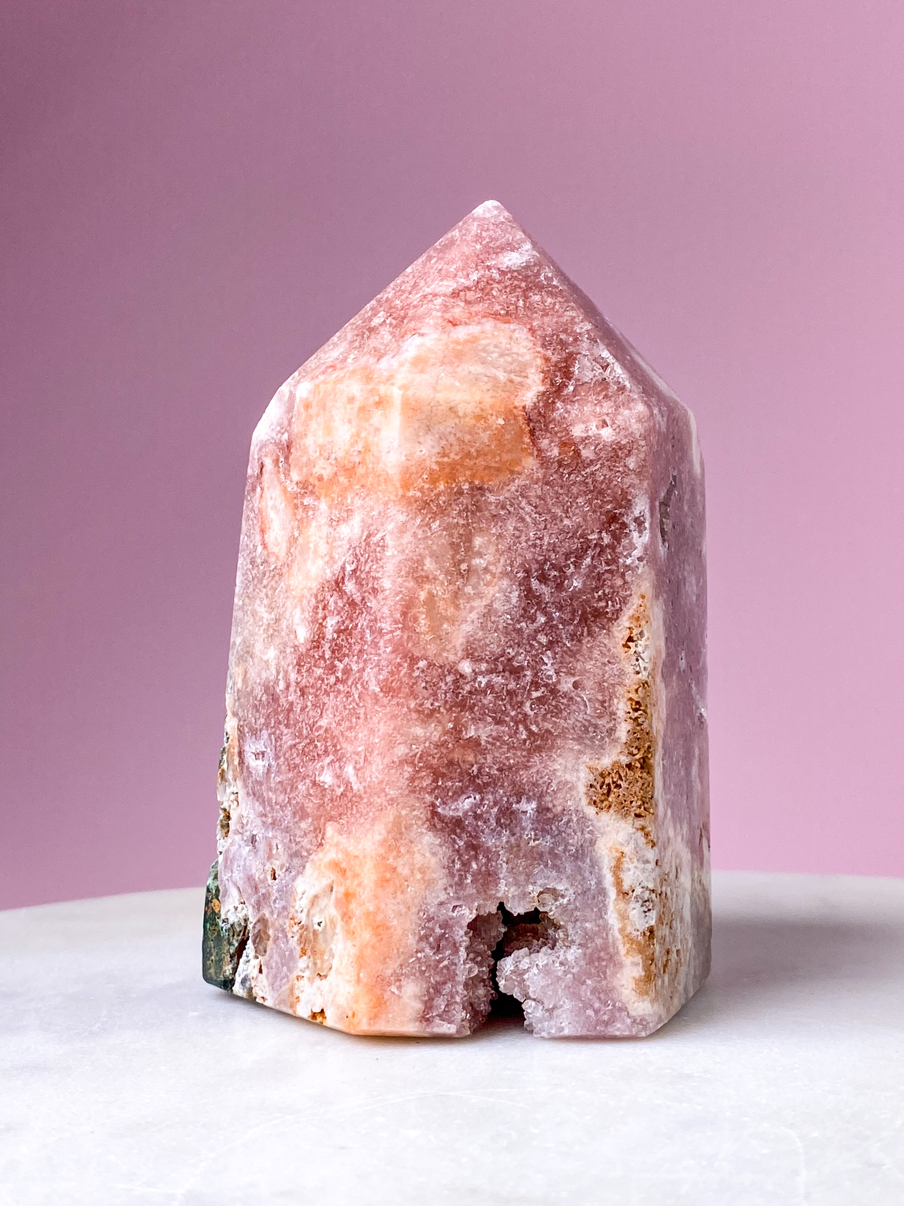 Druzy Pink Ametyst Tårn (Nr. 1)
