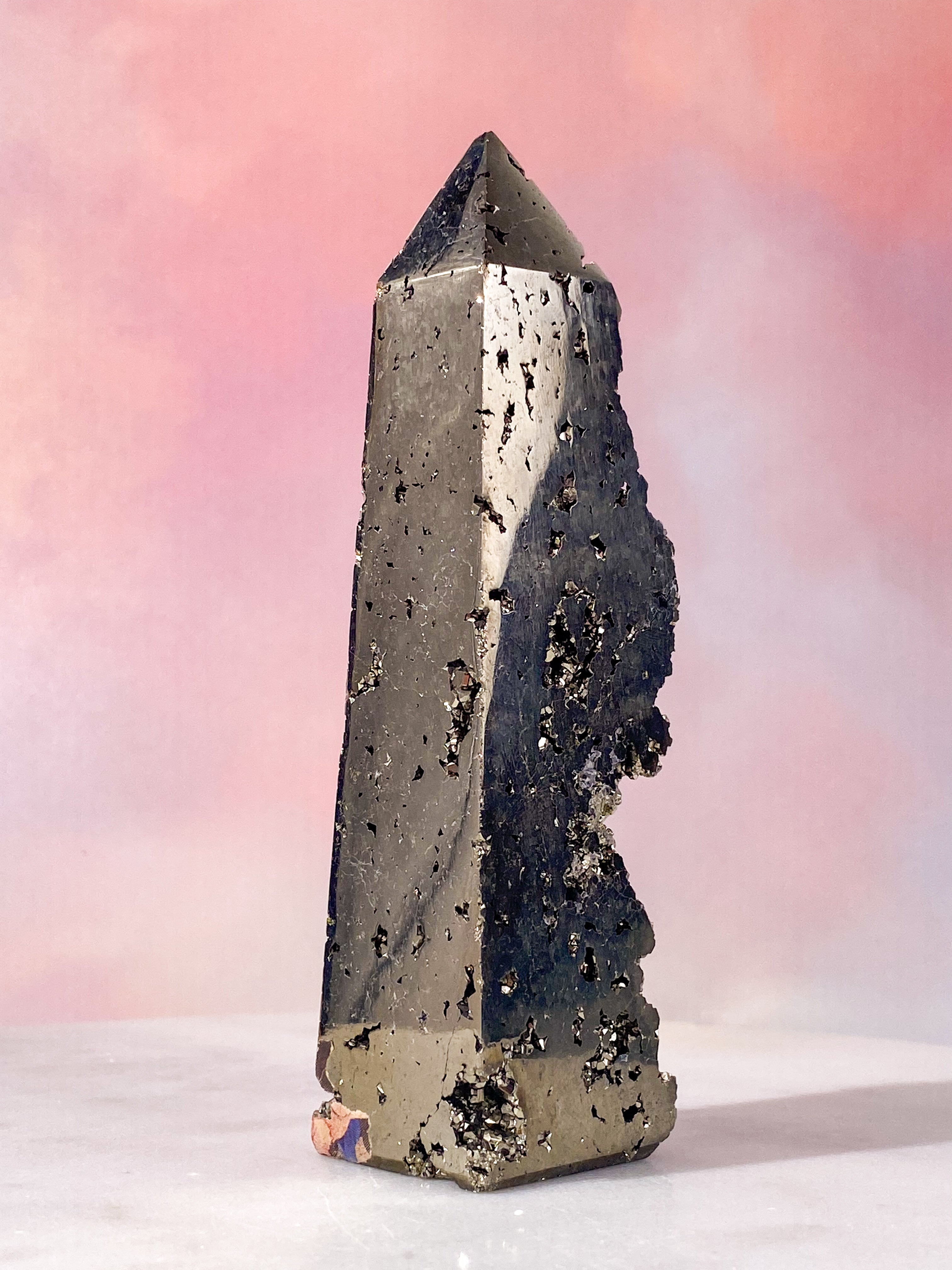 Druzy Pyrit Tårn (Nr. 7)