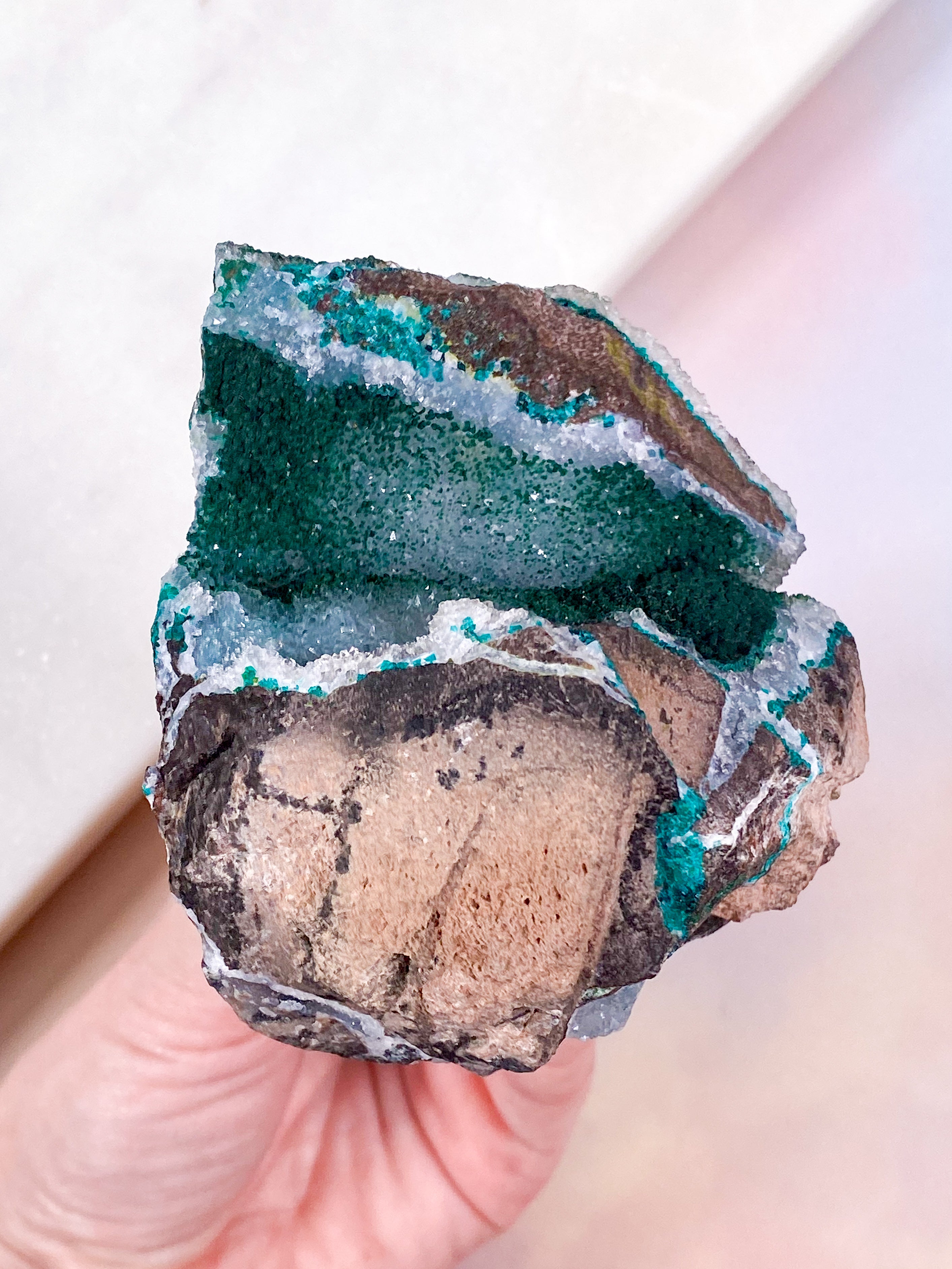 Druzy Dioptase (Nr. 1)