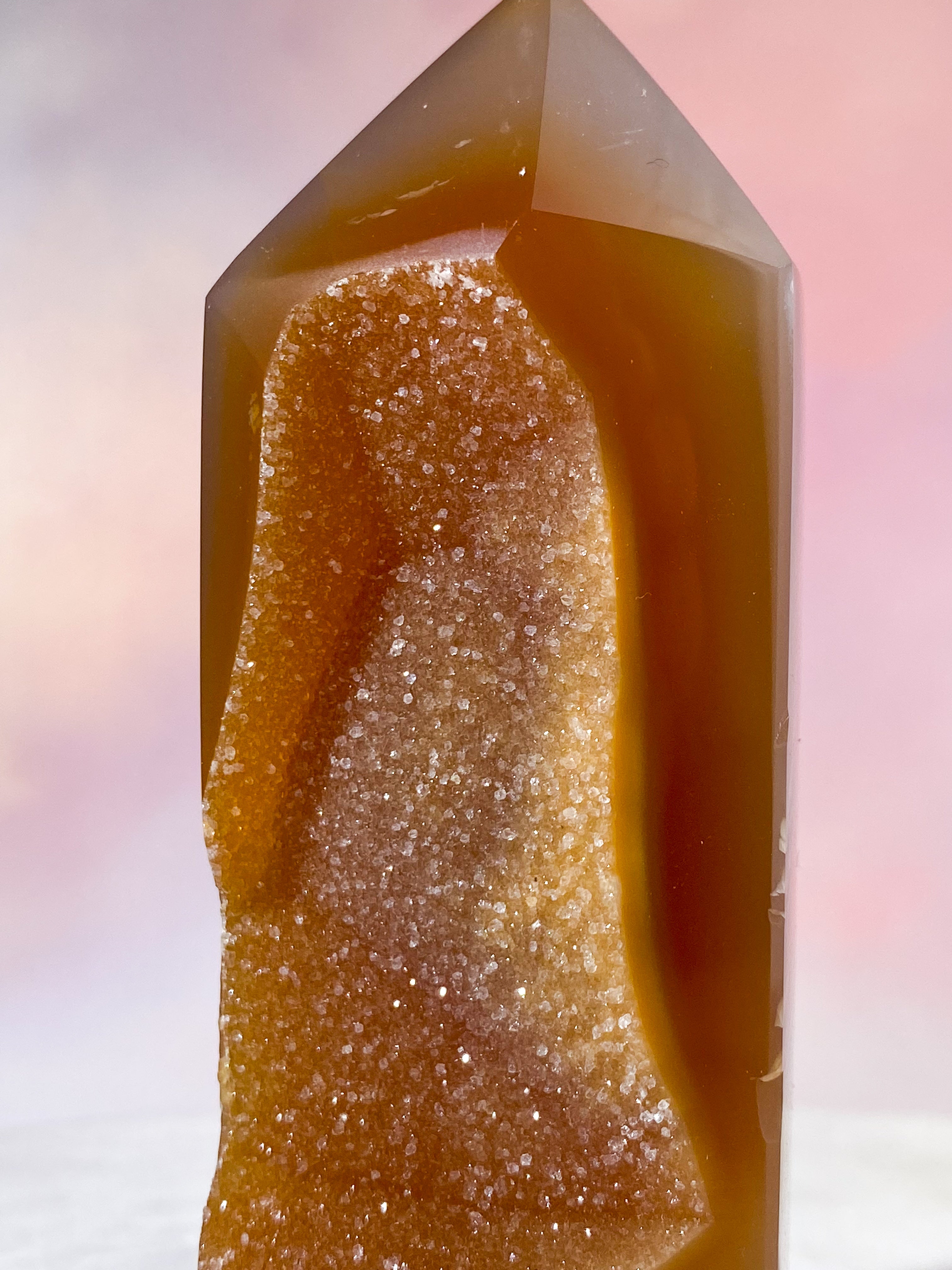 Druzy Agat Tårn (Nr. 28)