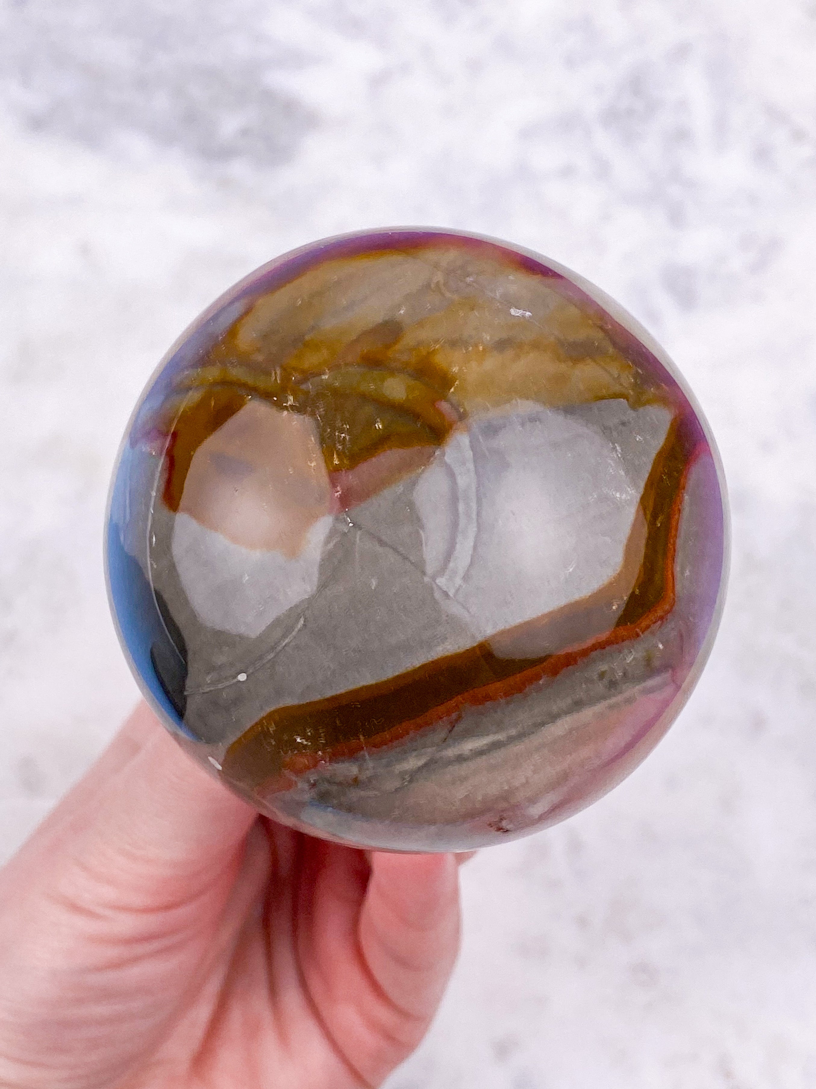 Polychrome Jaspis Kugle (Nr. 1)