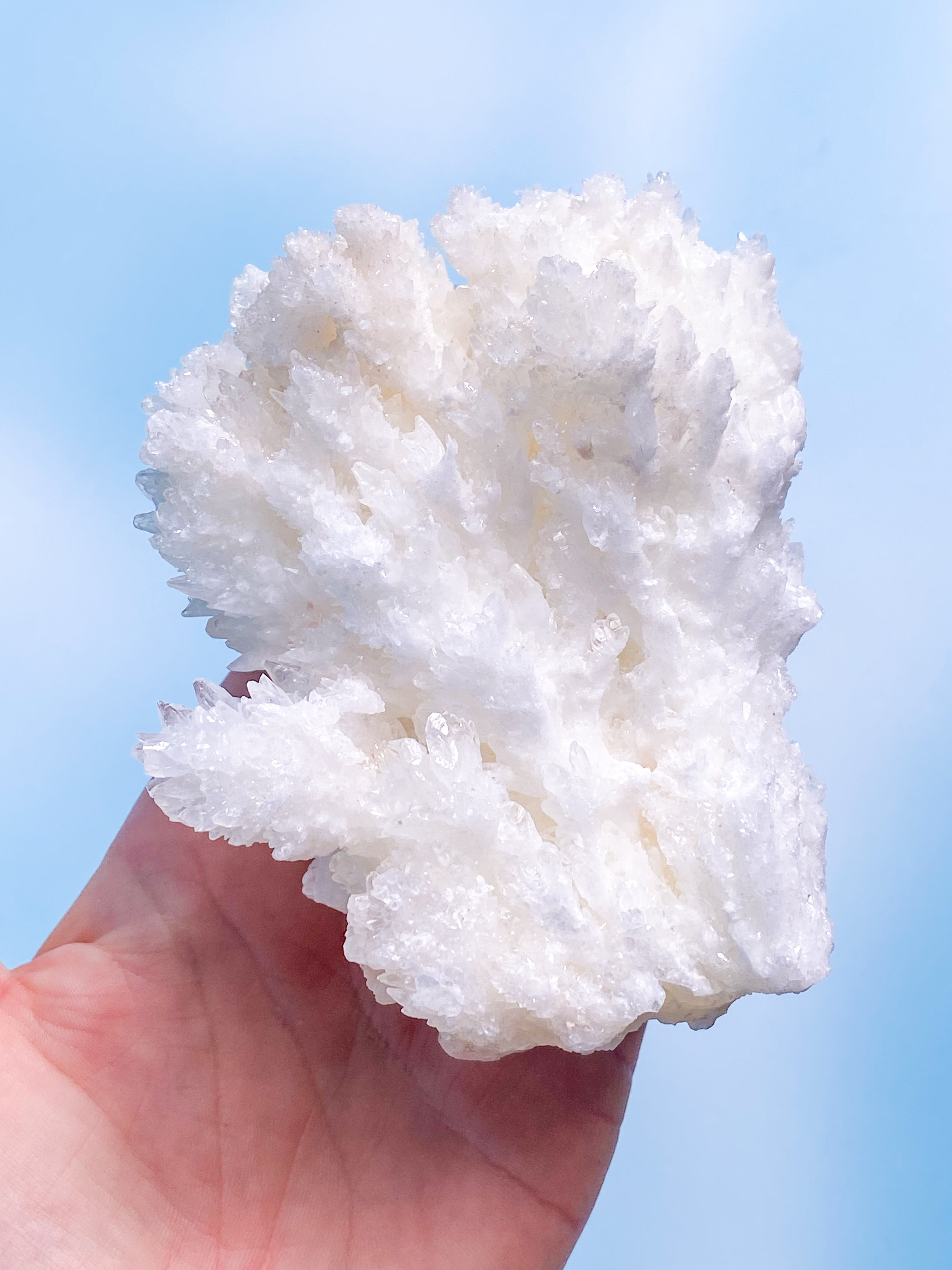 White Aragonite Cluster (No. 14)