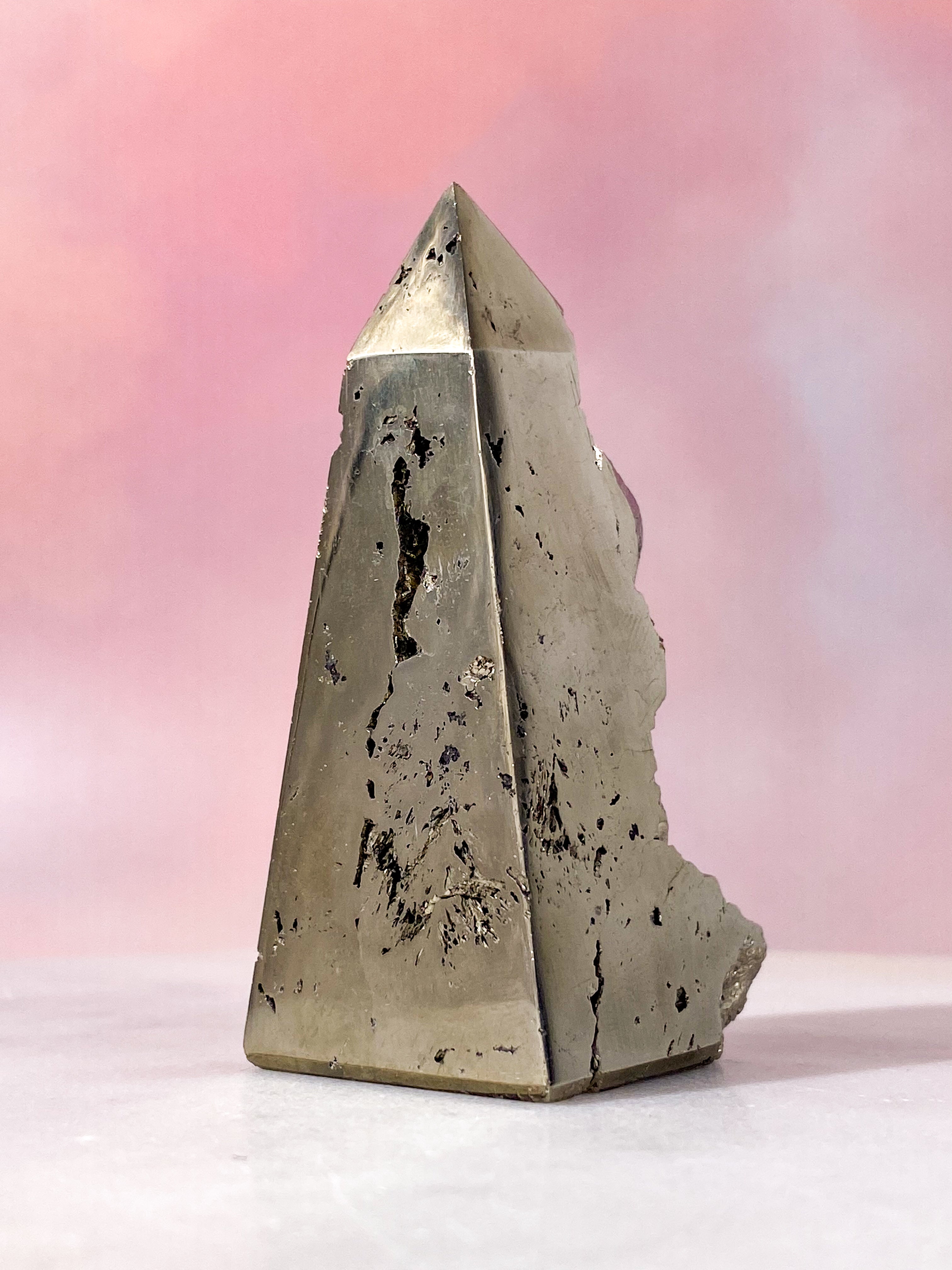 Druzy Pyrit Tårn (Nr. 13)