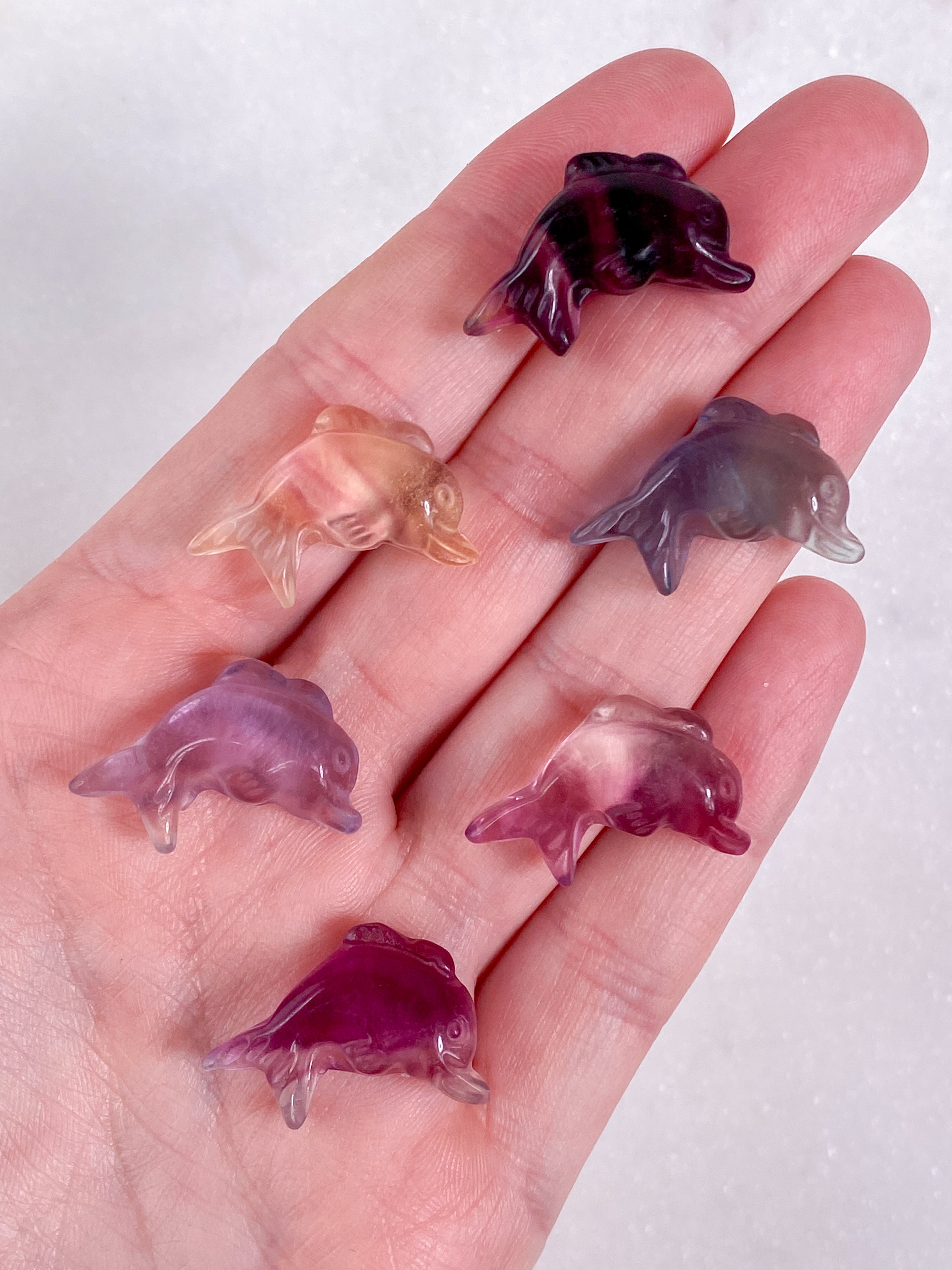 Regnbue Fluorit Delfin