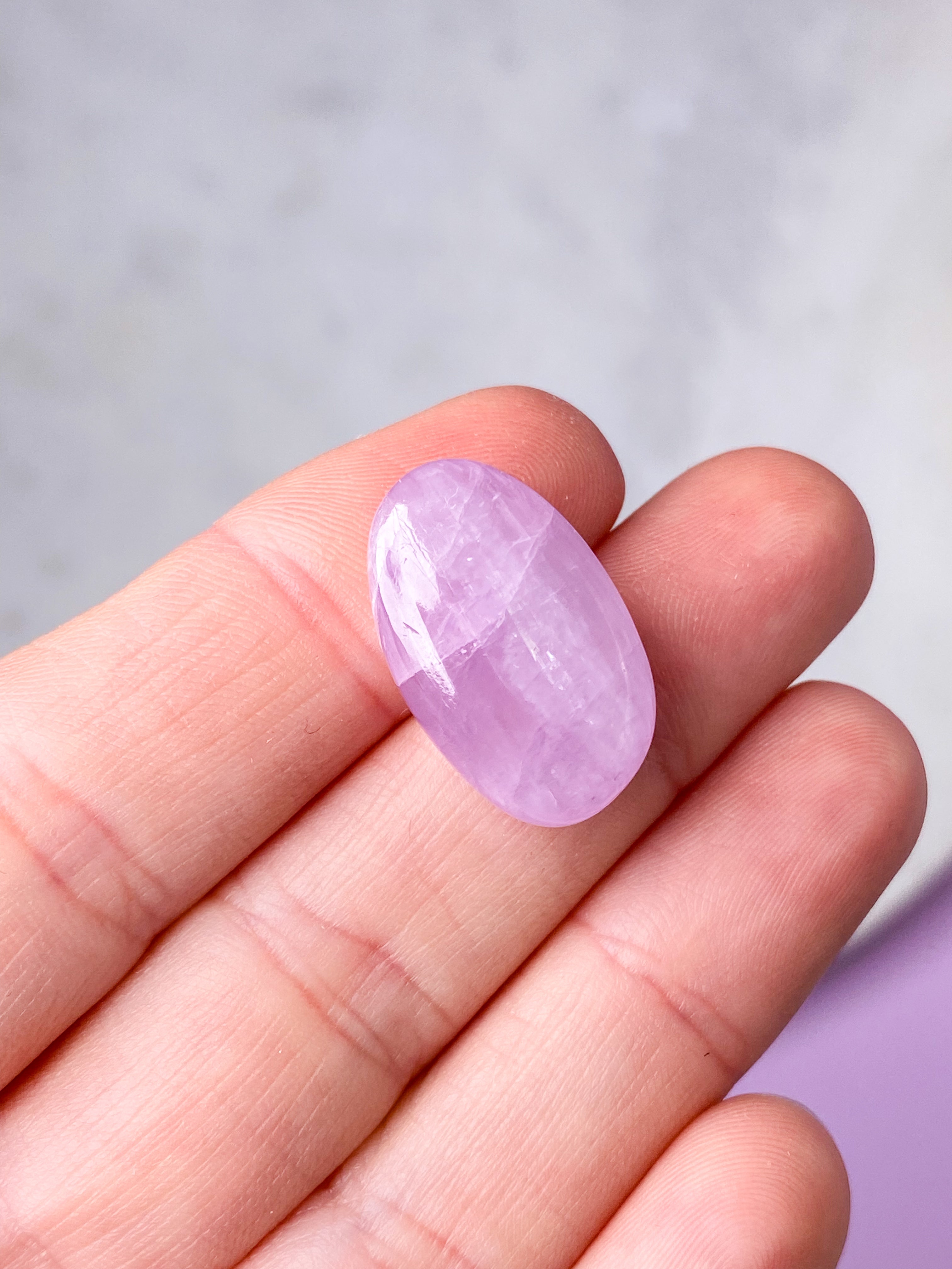 Kunzit Poleret (Nr. 6) Eksklusiv Kvalitet