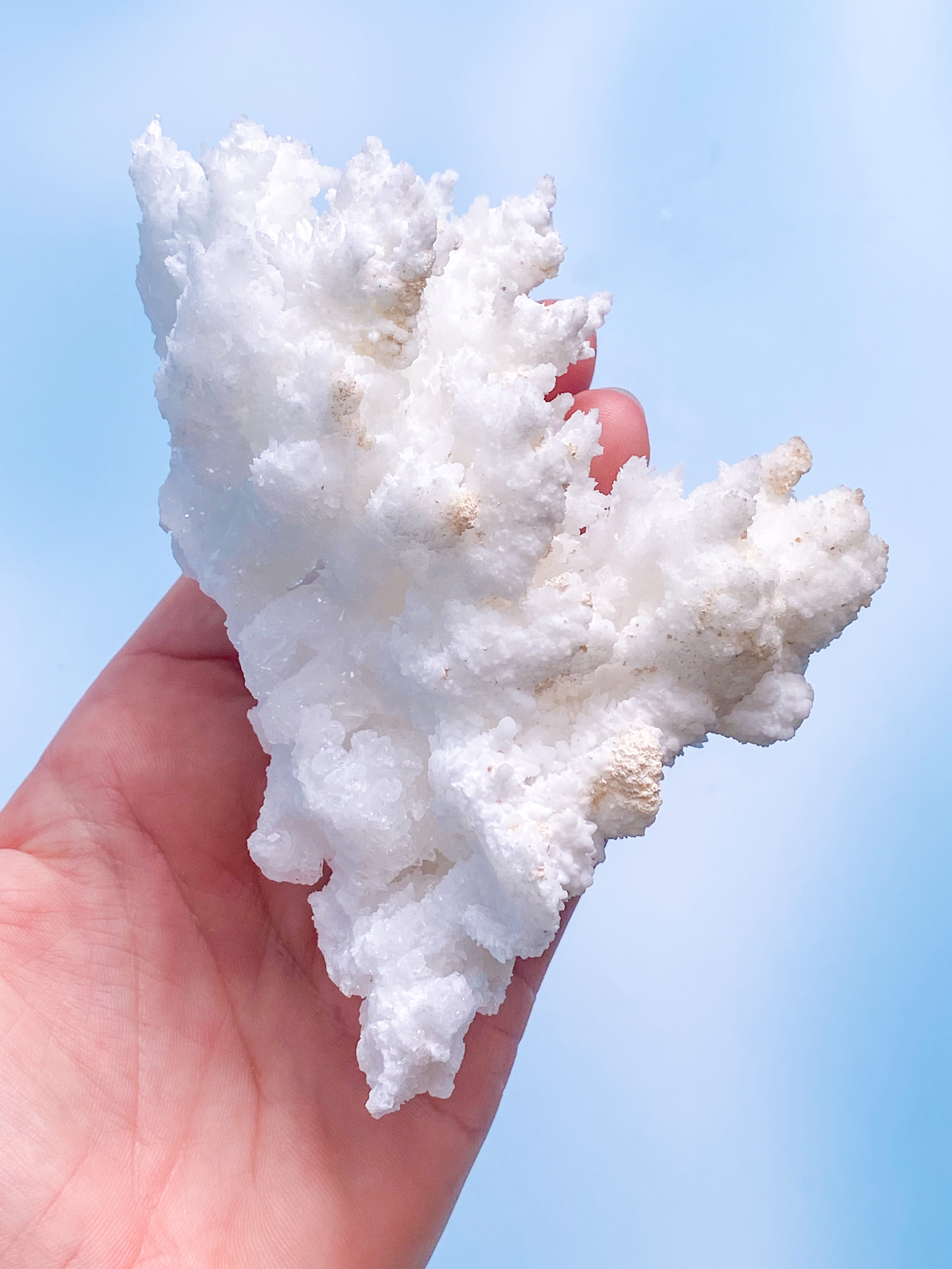 White Aragonite Cluster (No. 16)