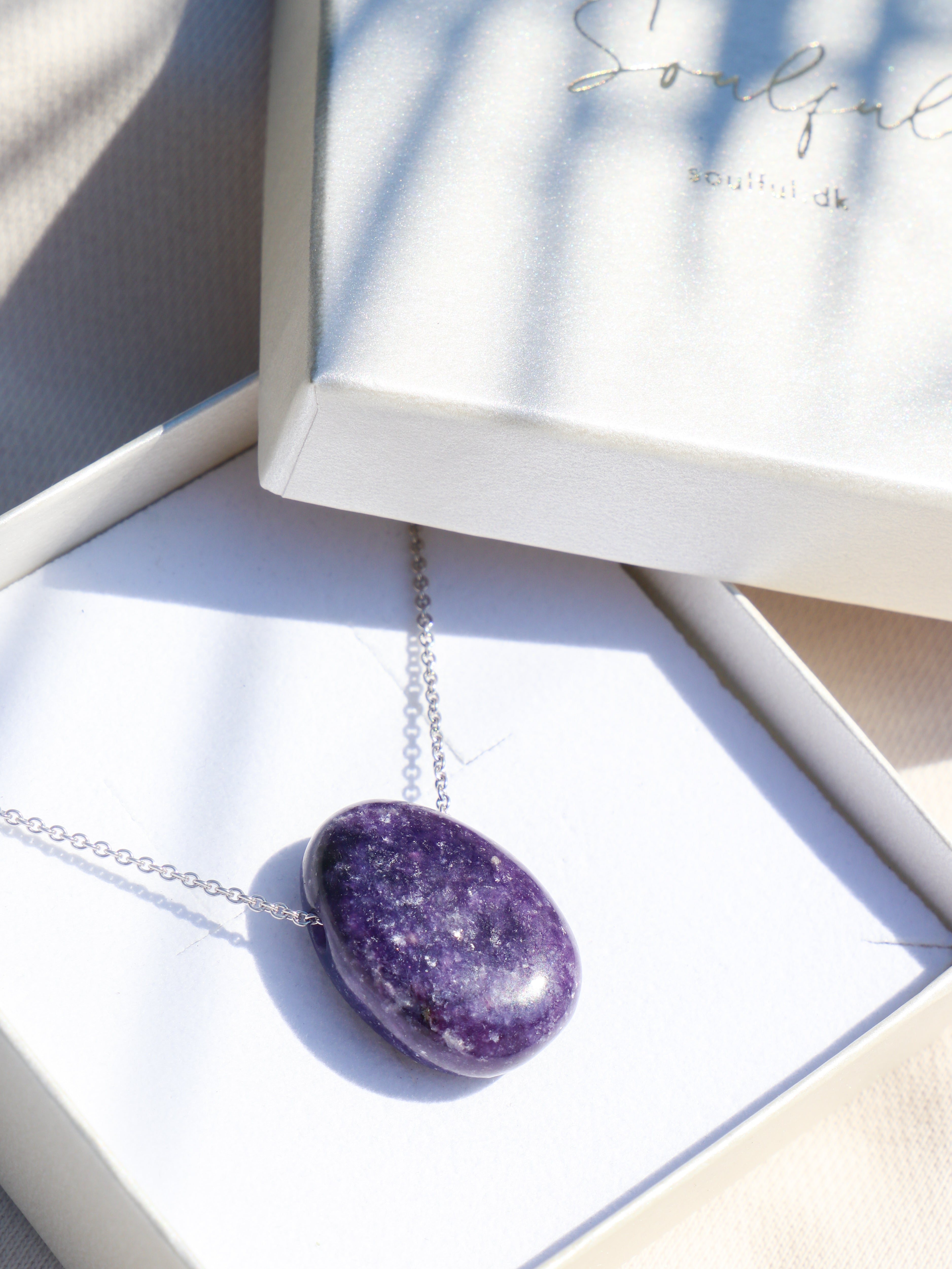 Lepidolite Drop Necklace