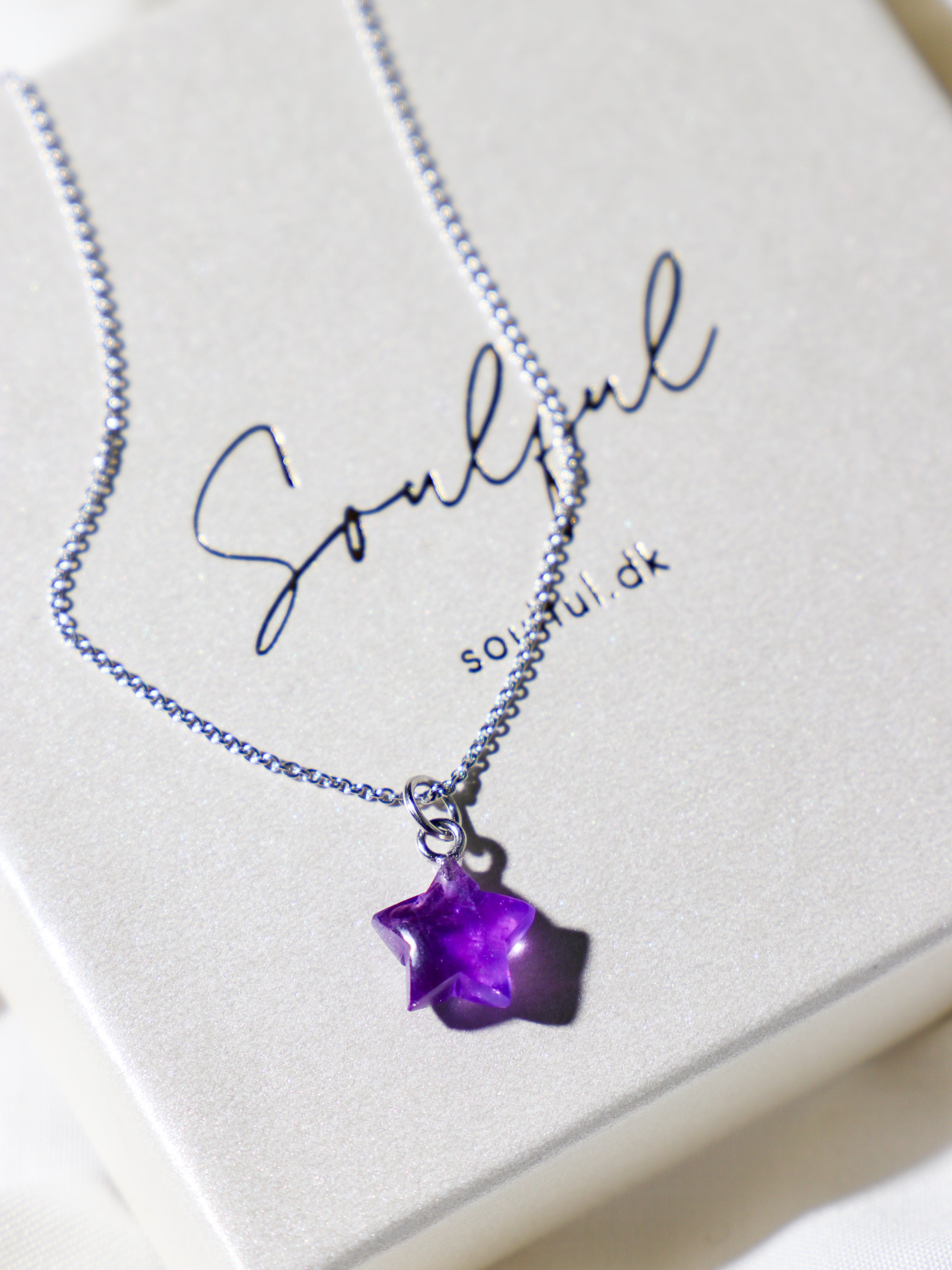 Ametyst MINI Stjerne Halskæde