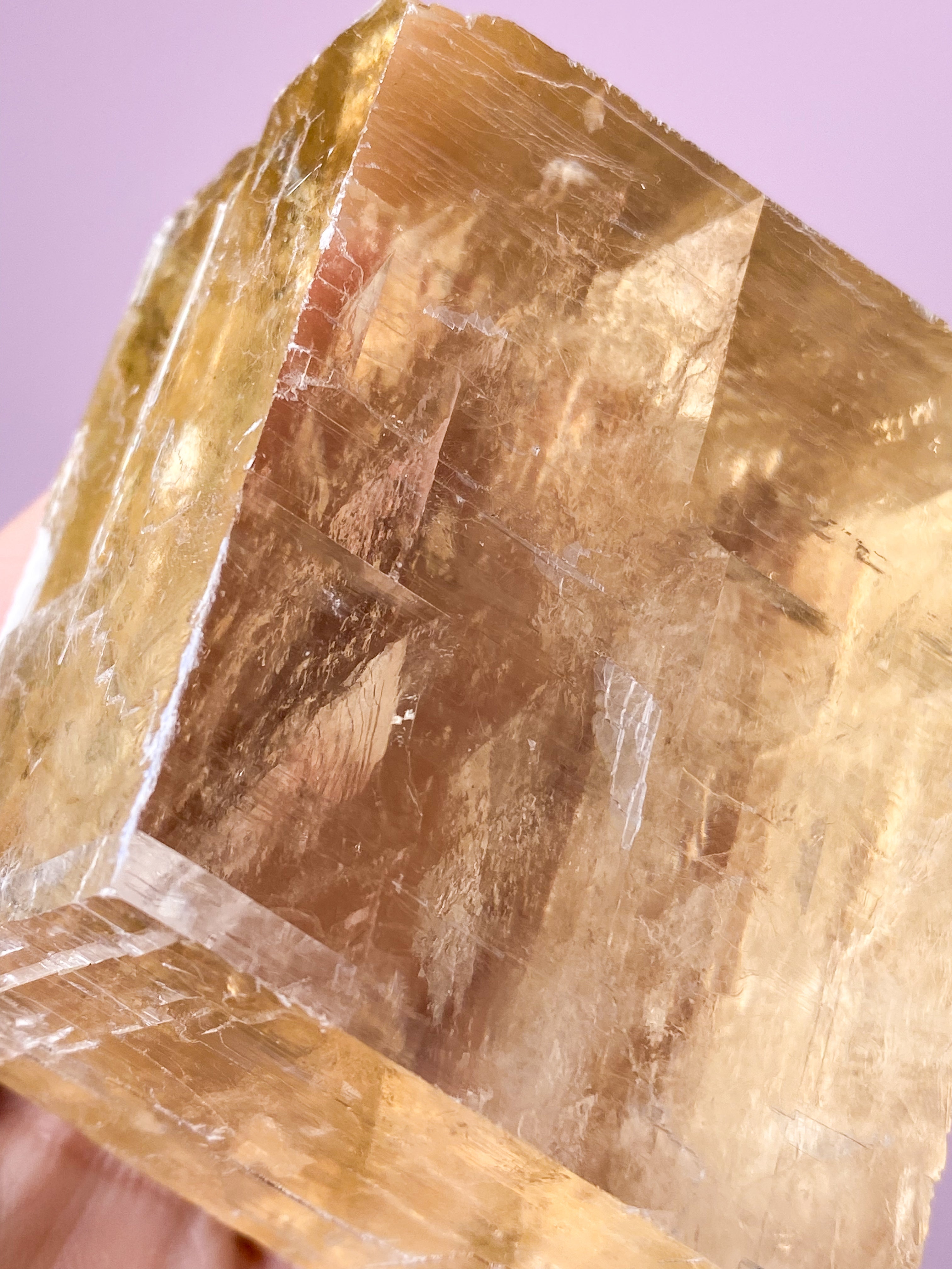 Optisk Honning Calcit (Nr. 8)