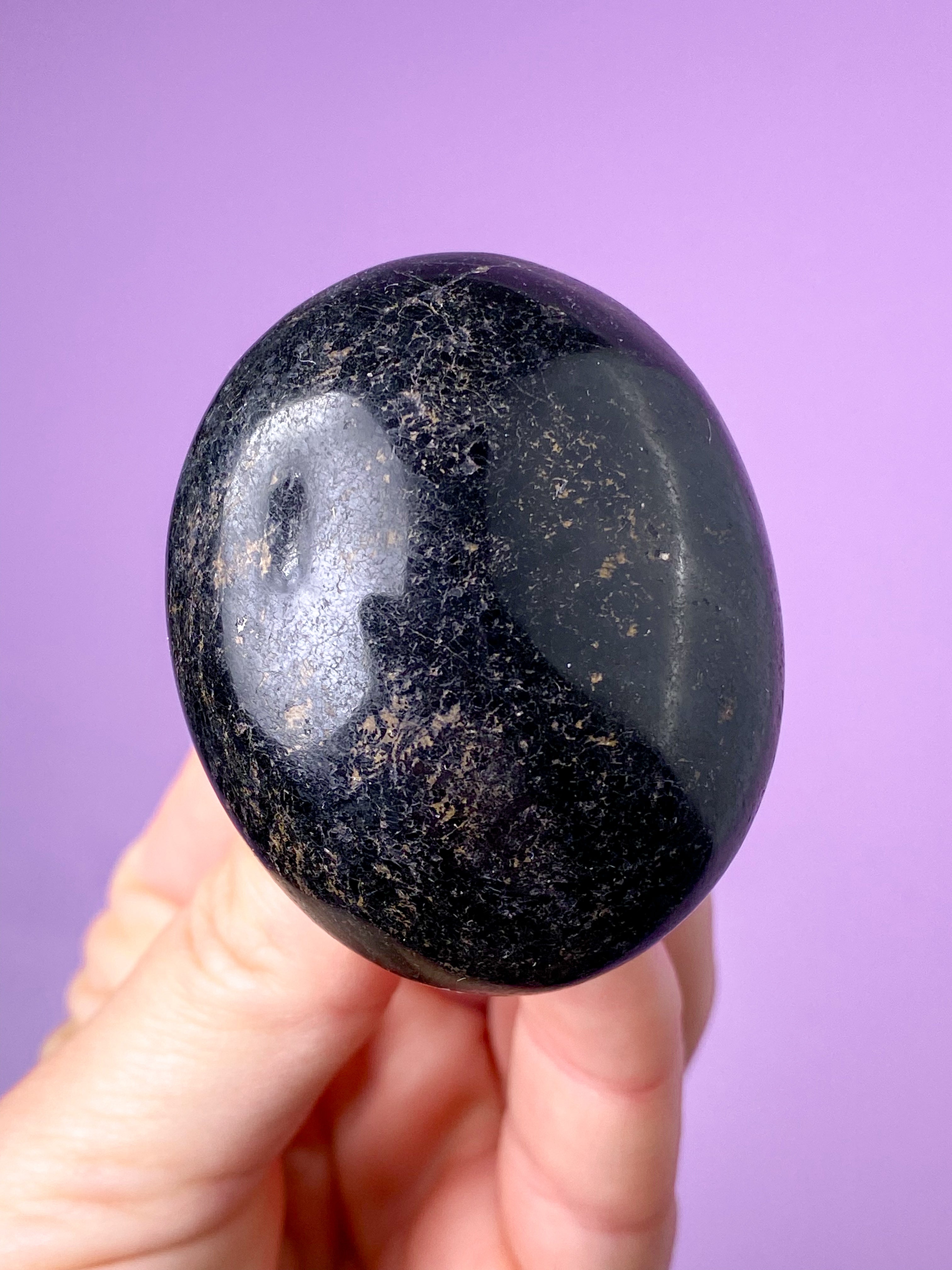 Sort Turmalin Palmstone (Nr. 1)