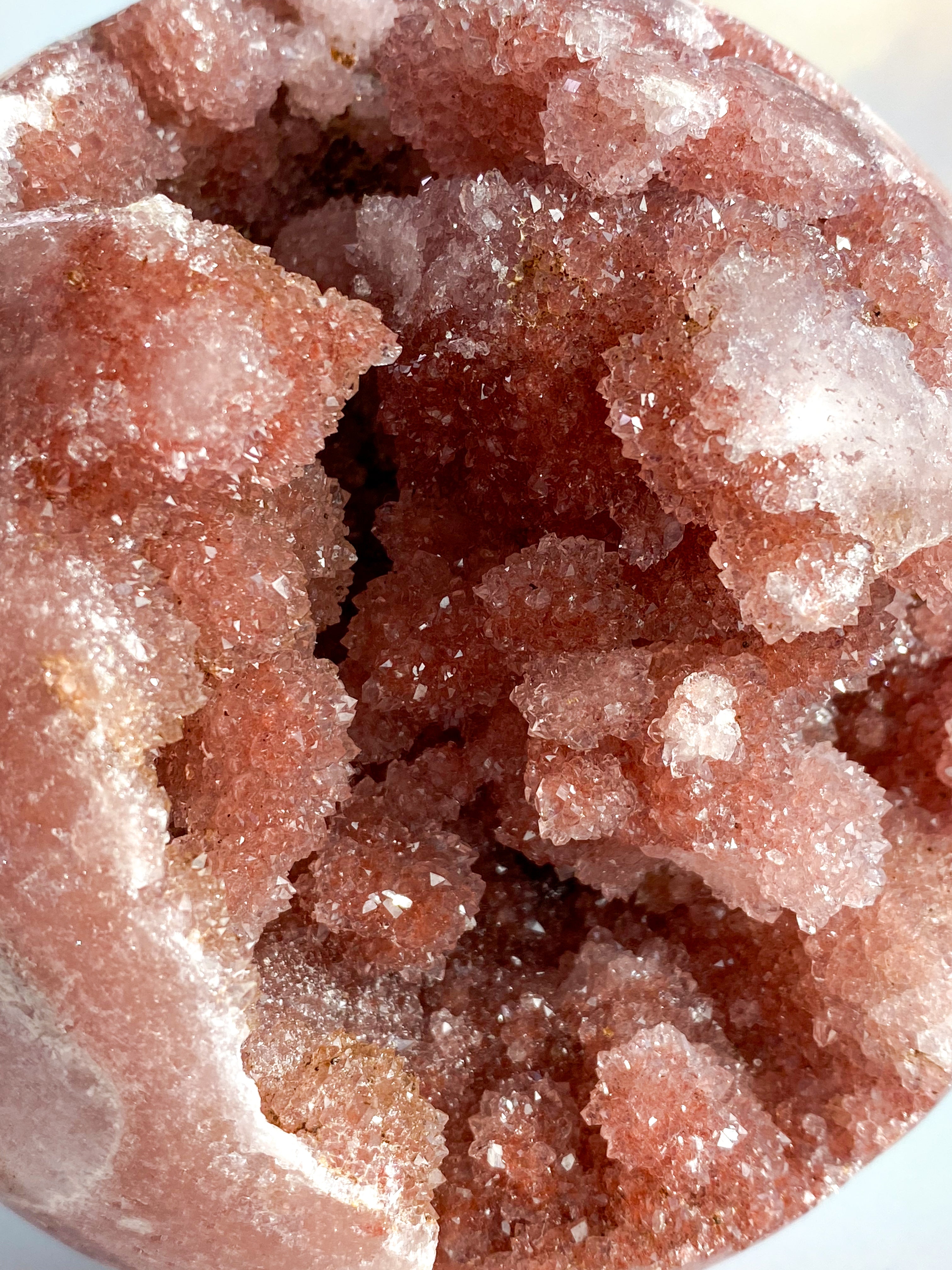 Kæmpe Druzy Pink Ametyst Kugle (Nr. 1) Eksklusiv kvalitet