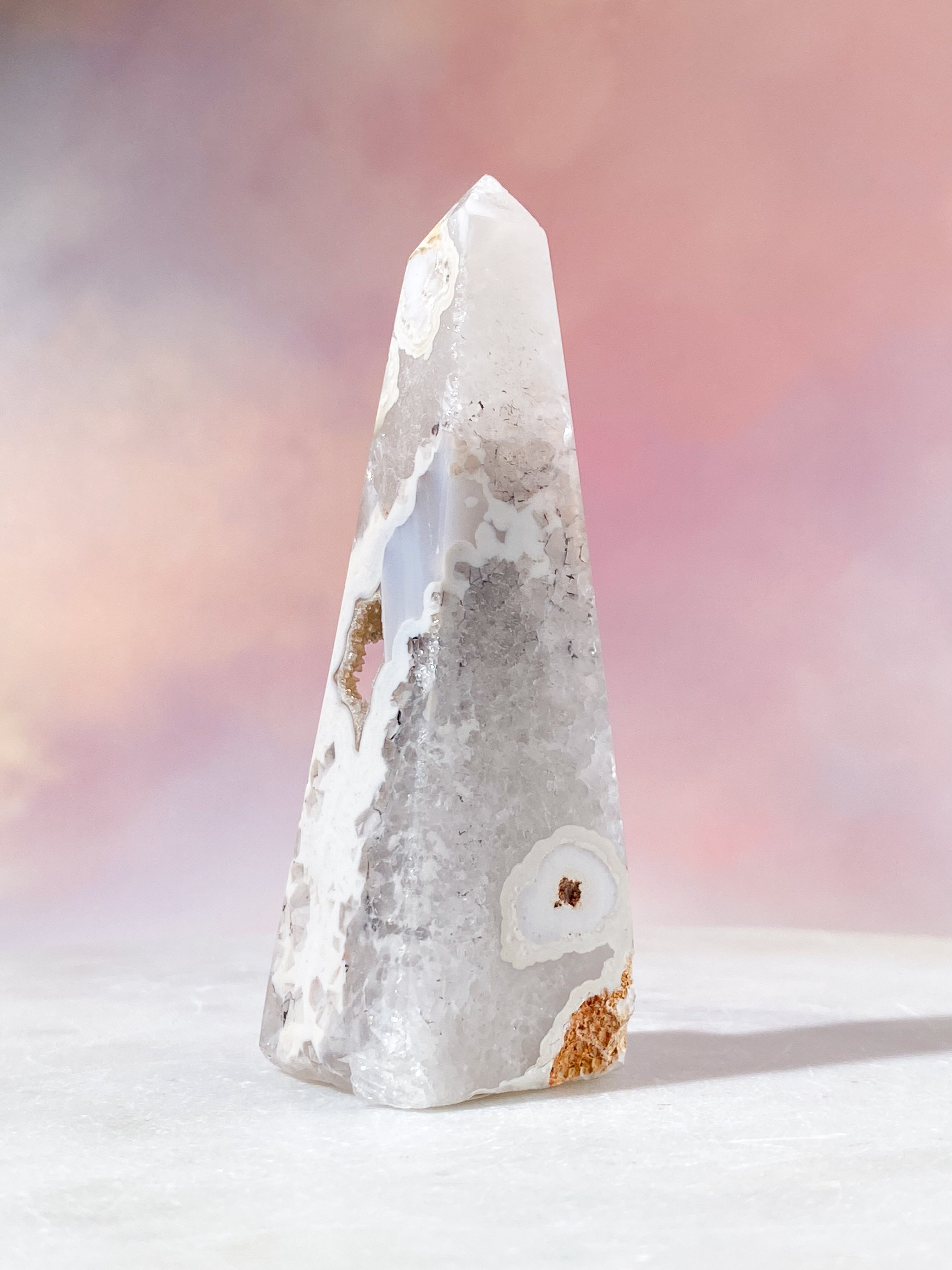 Druzy Agat Tårn (Nr. 26)