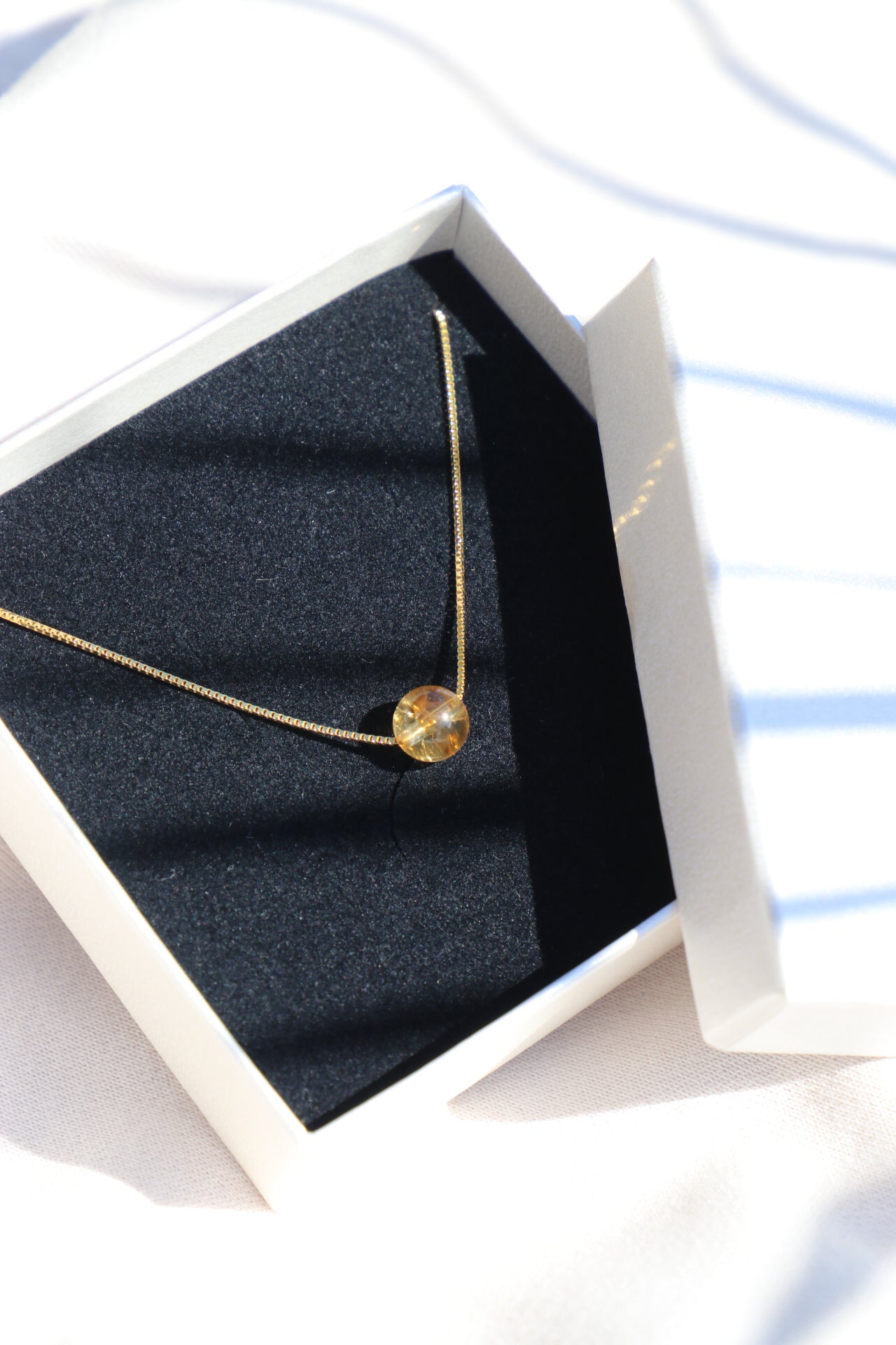 Overflod - Intention Gem Halskæde (Citrin)