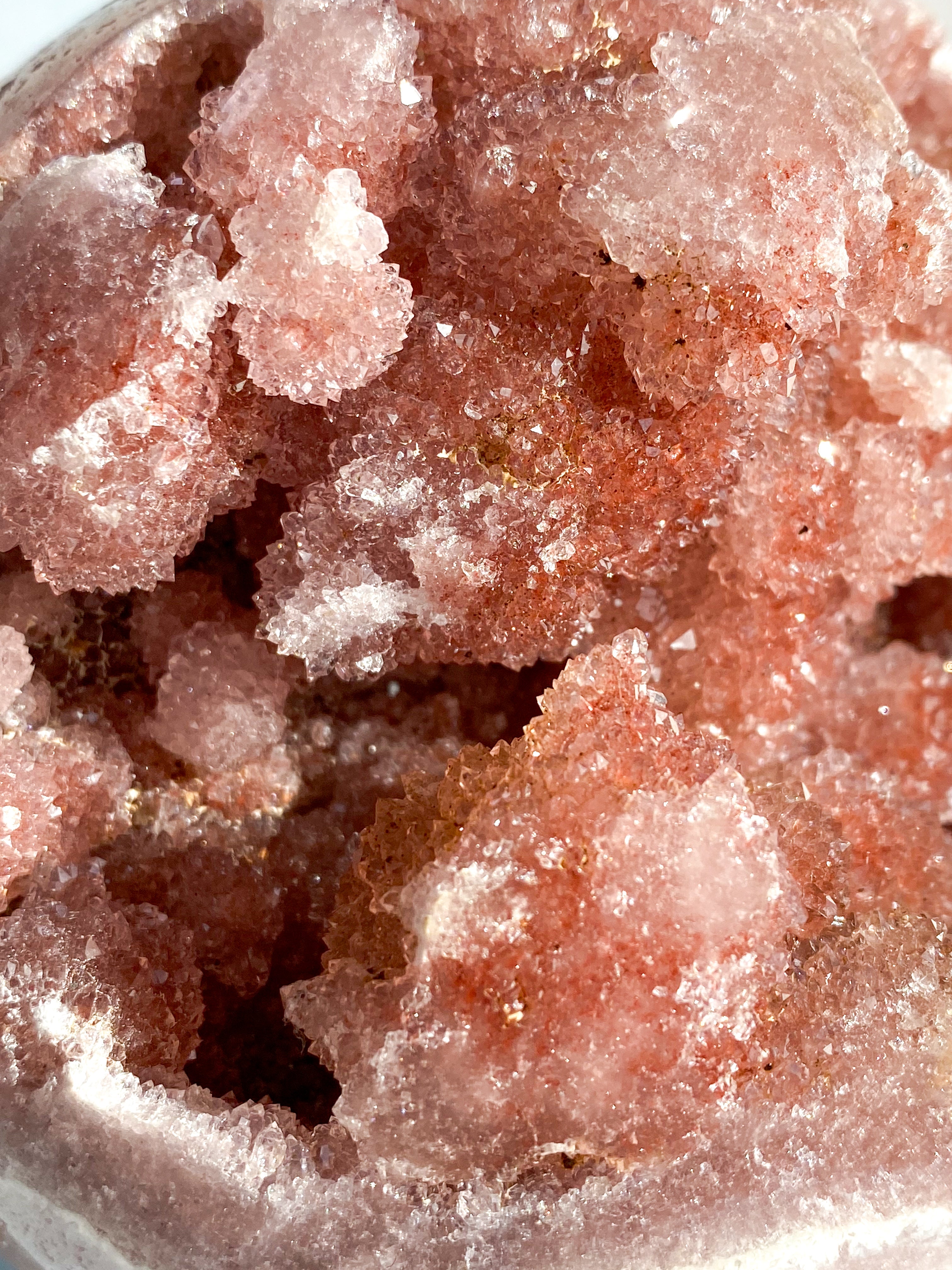 Kæmpe Druzy Pink Ametyst Kugle (Nr. 1) Eksklusiv kvalitet