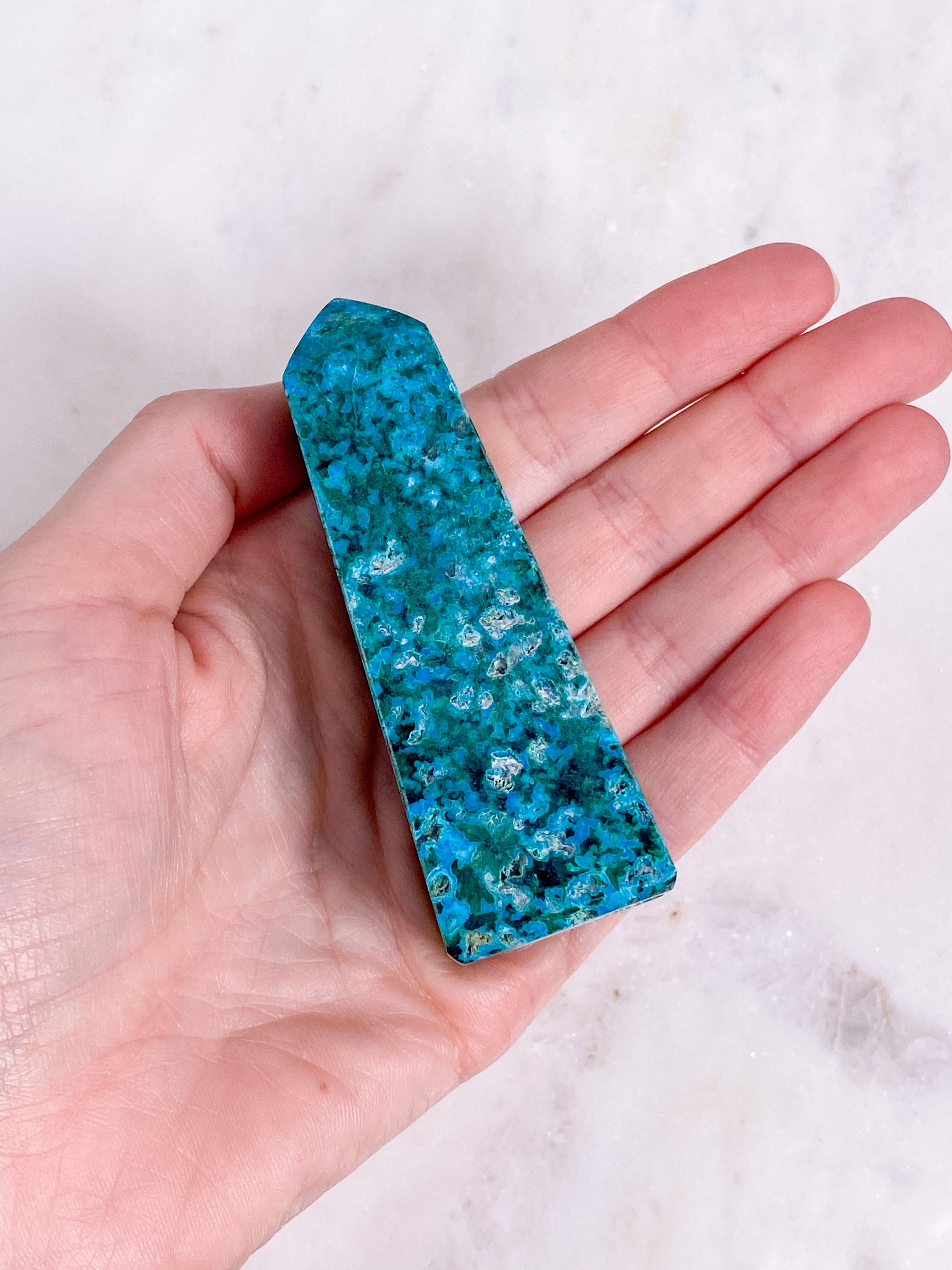 Chrysocolla & Malakit Tårn (Nr. 5)