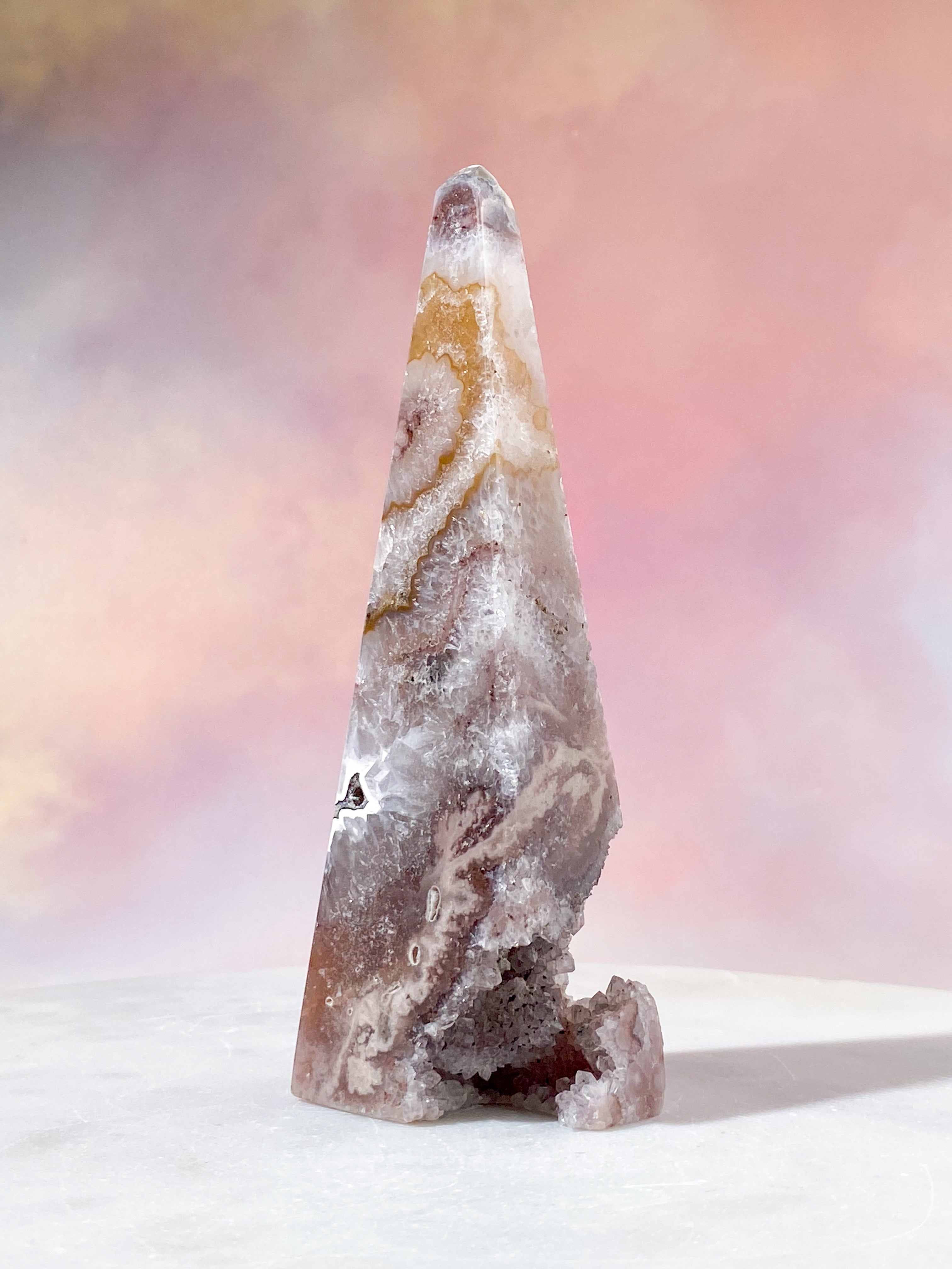 Druzy Agat Tårn (Nr. 25)
