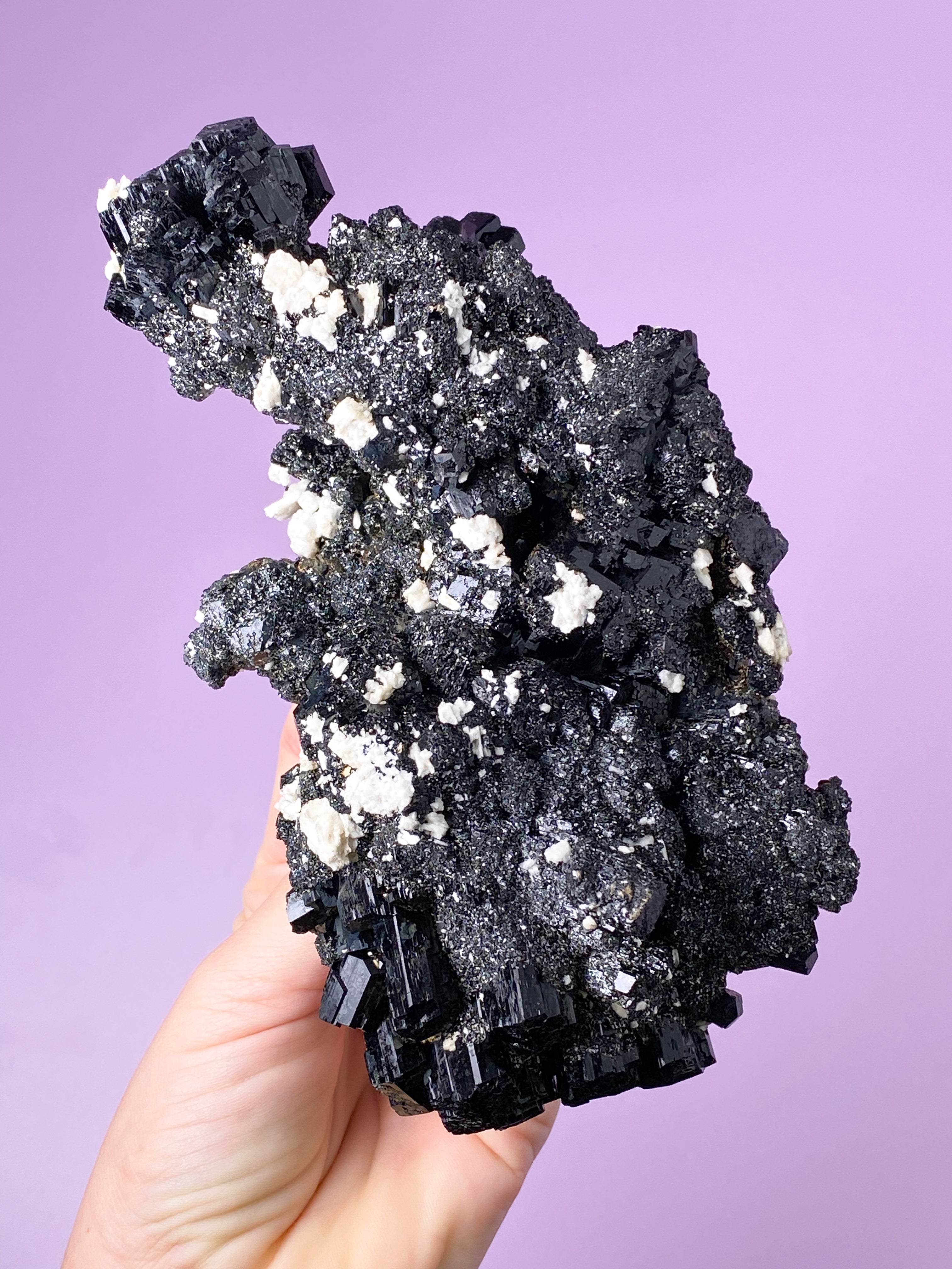 Sort Turmalin Klynge (Nr. 4)