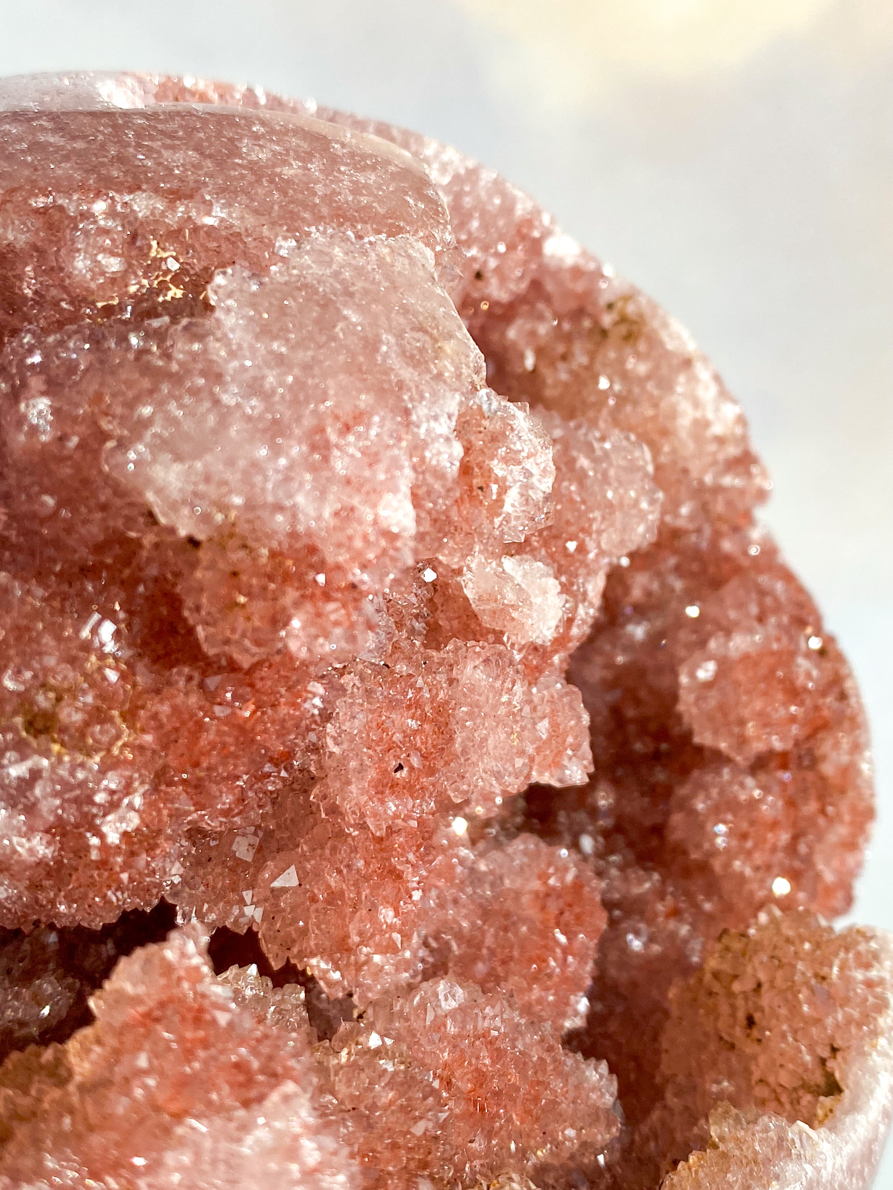 Kæmpe Druzy Pink Ametyst Kugle (Nr. 1) Eksklusiv kvalitet
