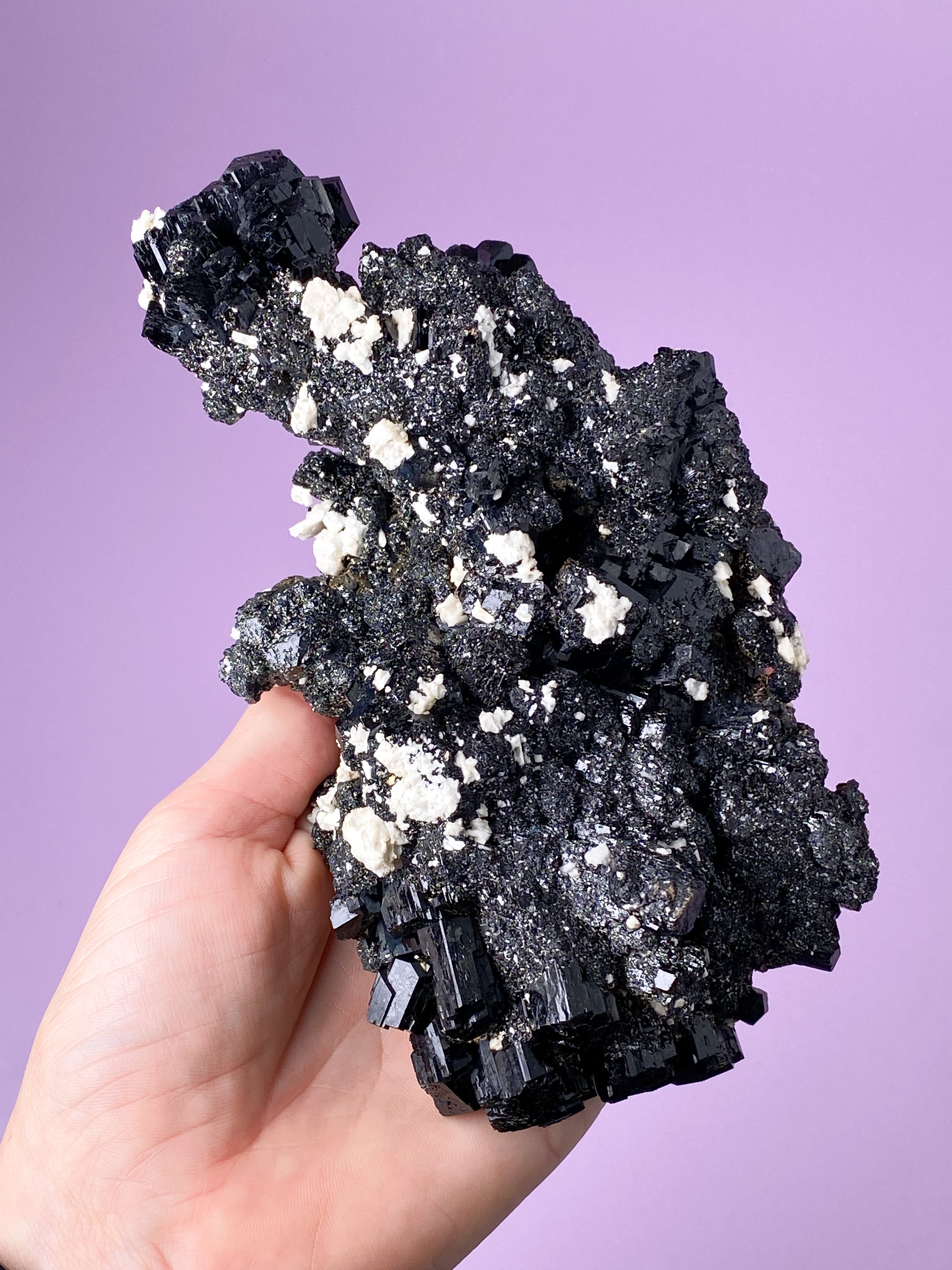 Sort Turmalin Klynge (Nr. 4)