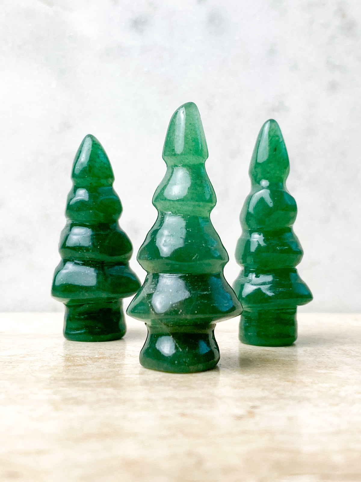 Green Aventurine Christmas Tree