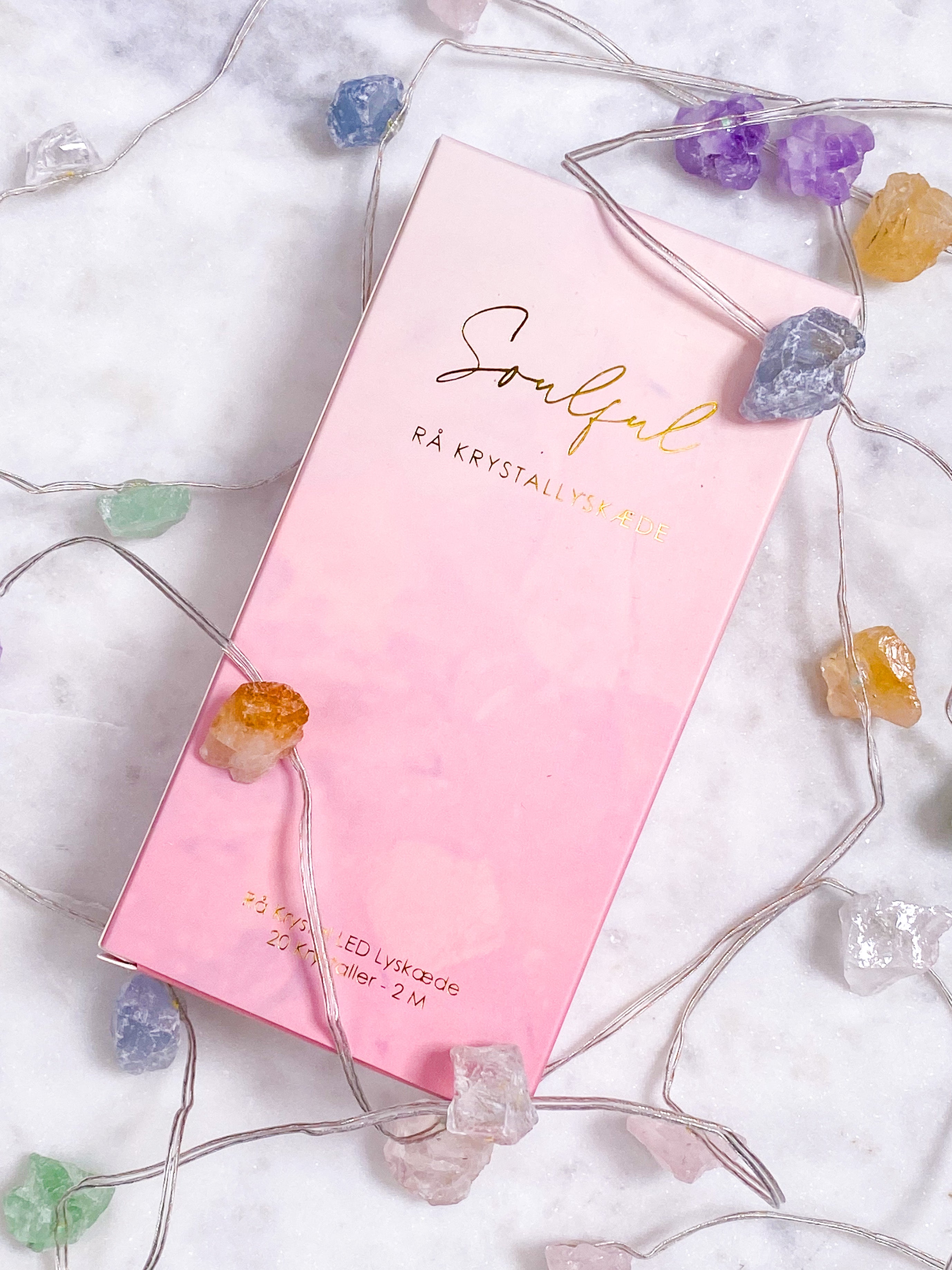 OUTLET Regnbue LED Krystal Lyskæde